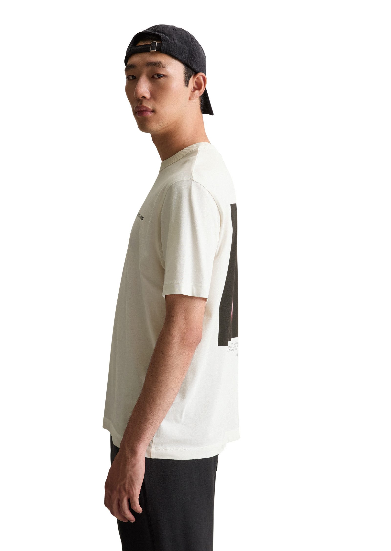 Marc O'Polo DENIM T-Shirt mit großem Foto-Rückenprint