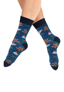 H.I.S Socken (Packung, 3-Paar) mit Weihnachts-Design