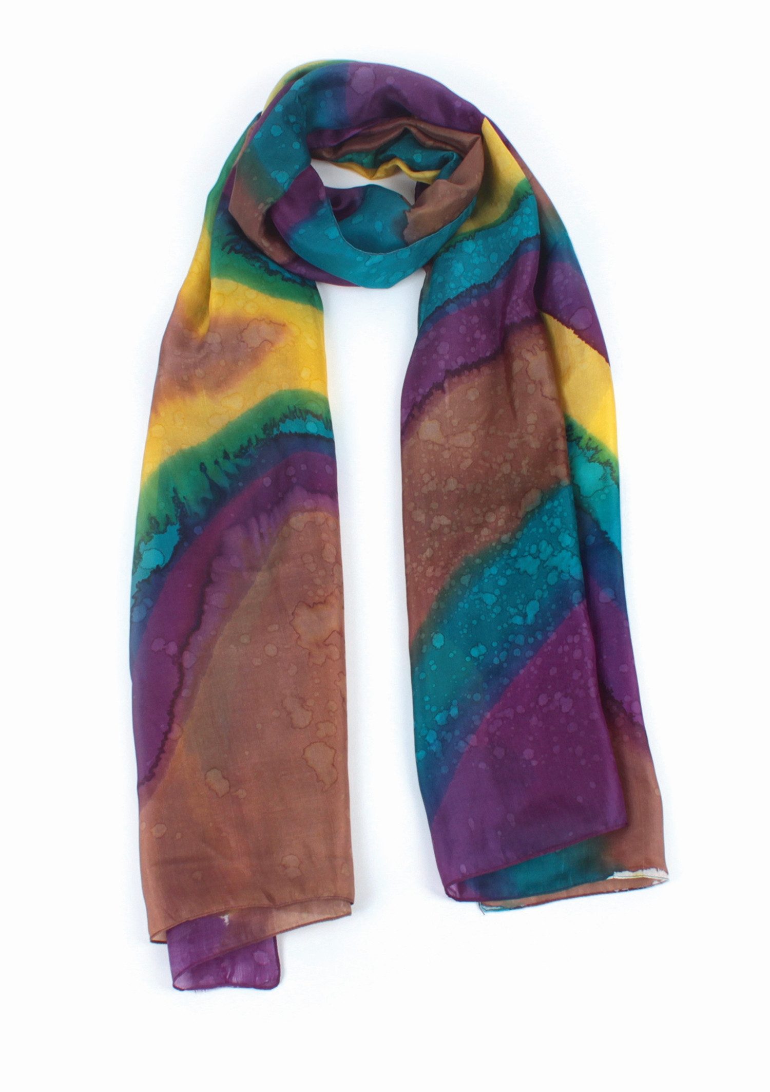 El Puente Seidenschal Schal, Handmade, Fair Trade