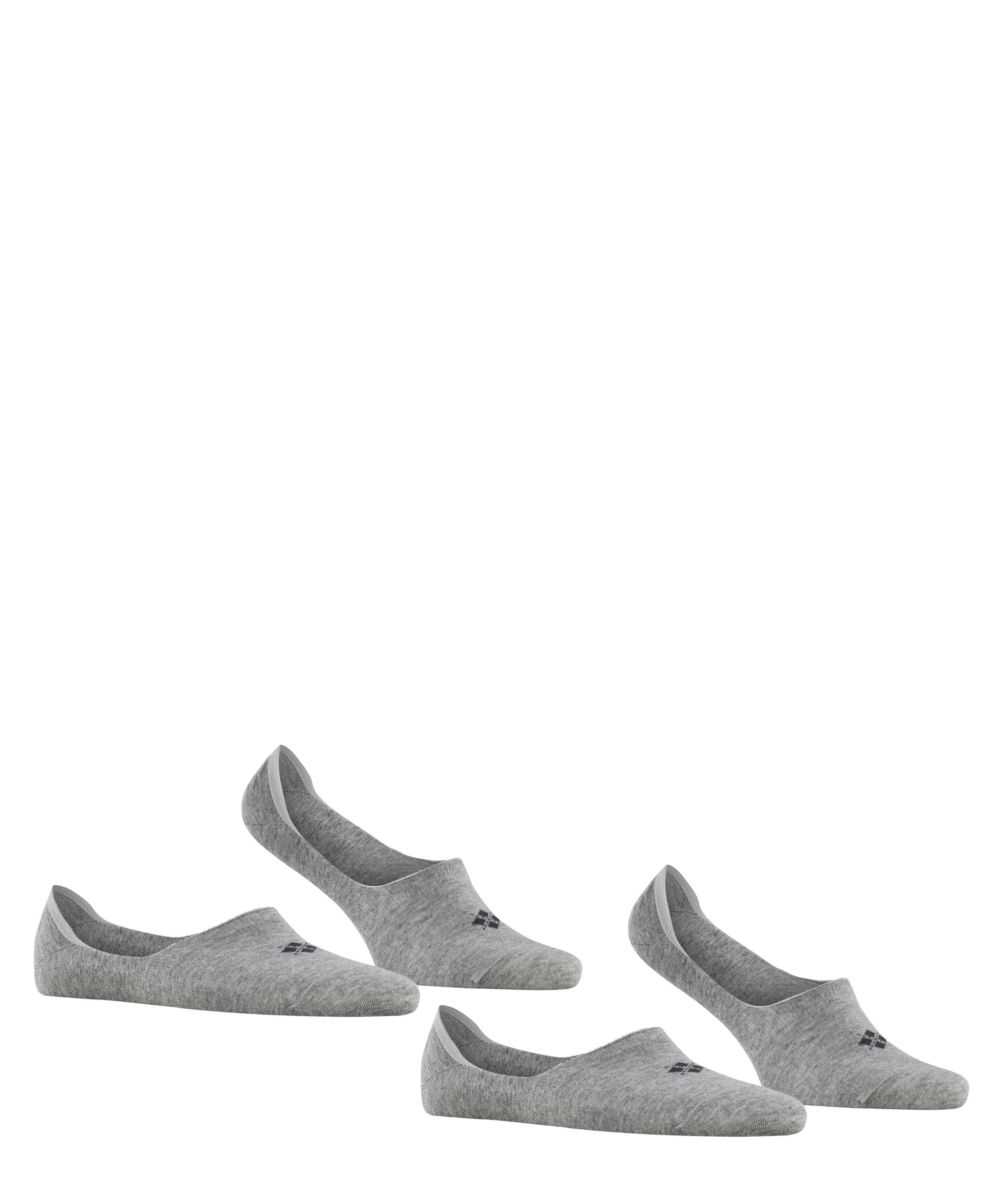 Burlington Füßlinge Everyday 2-Pack mit light (3400) Anti-Slip-System grey