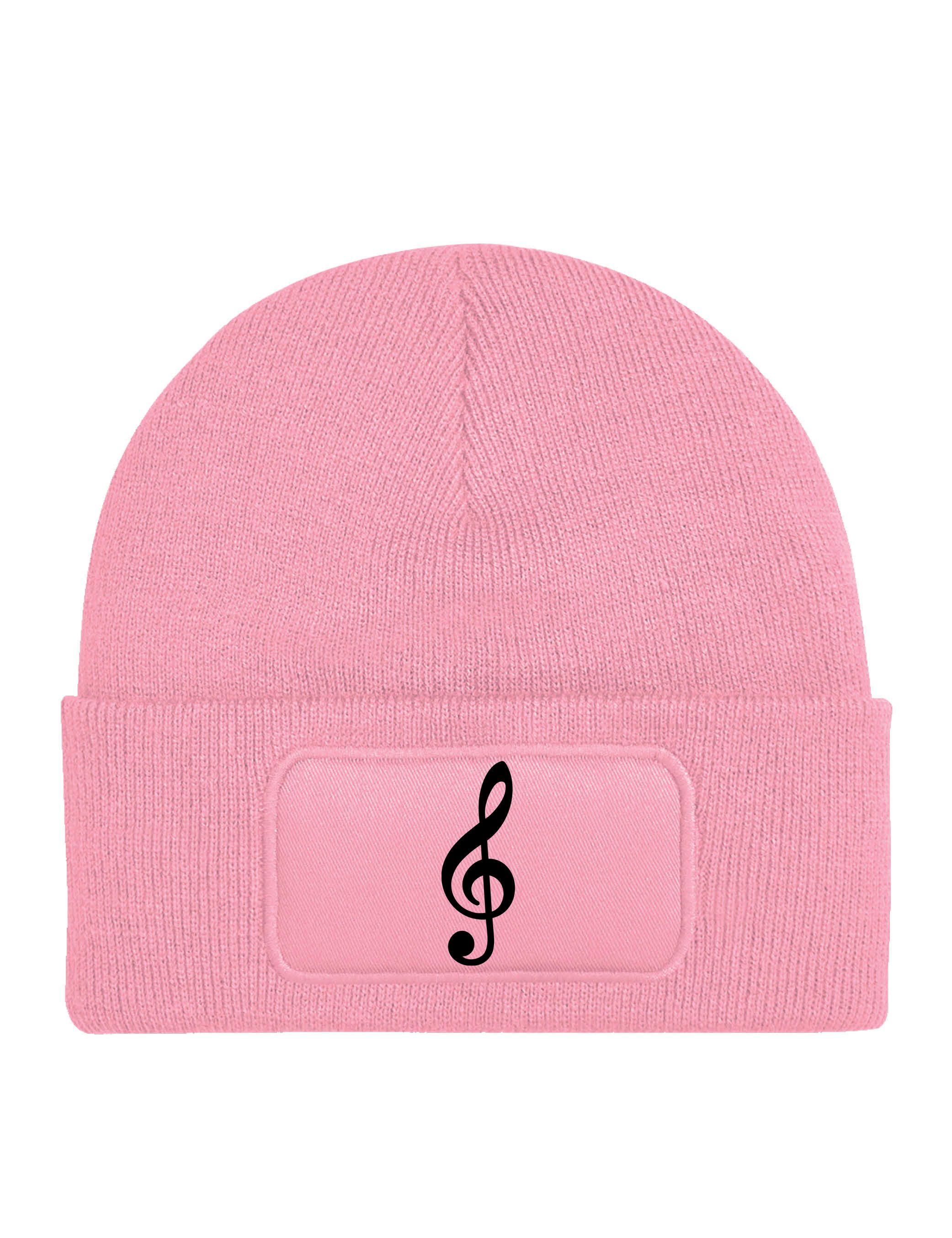 Youth Designz Beanie Unisex Kinder Beanie Mütze "Notenschlüssel" Musik Print Geschenk mit lustigen und stylischen Aufdruck für Jungen und Mädchen Statement