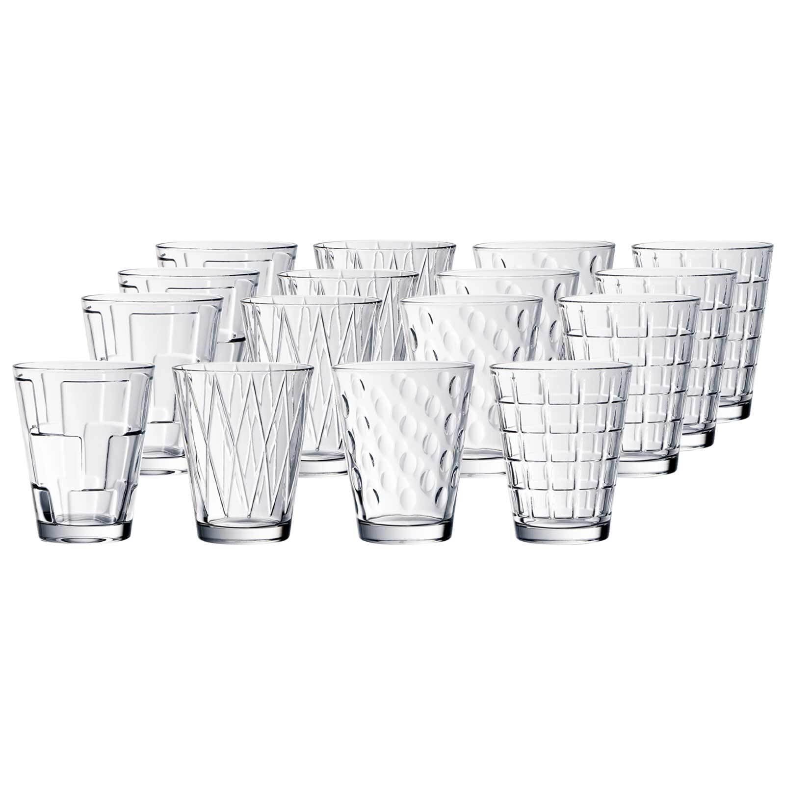 Villeroy & Boch Glas Dressed Up Wassergläser 310 ml 16er Set, Glas