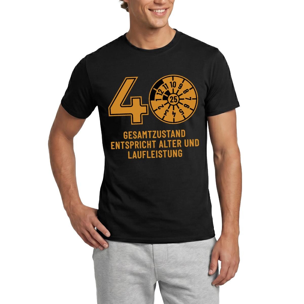 T-Shirt 40. Geburtstag, TÜV Design Männer T-Shirt