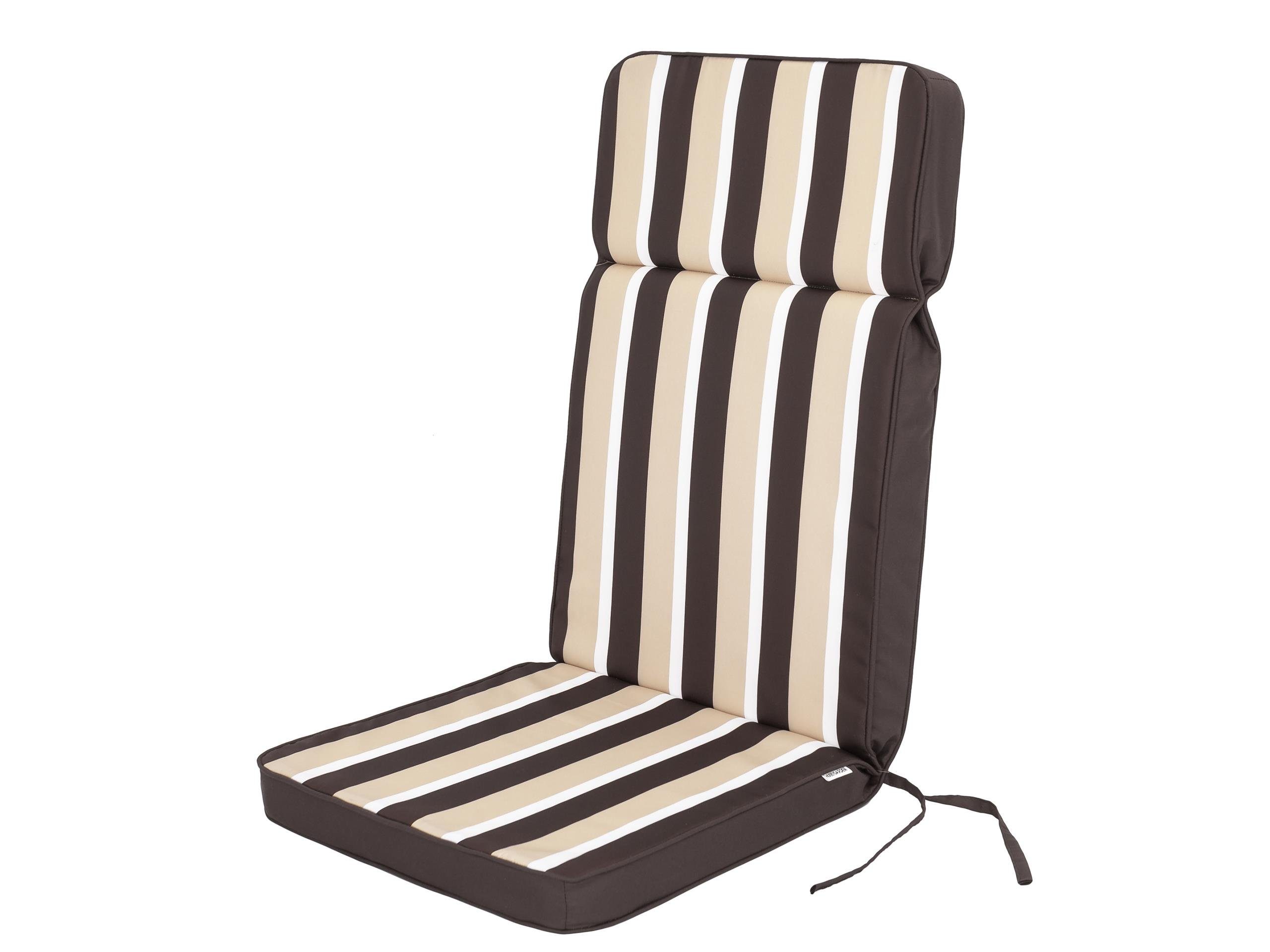 Bjird Hochlehnerauflage Gartenstuhlauflage Eliza 120x50x5 cm, günstig online kaufen