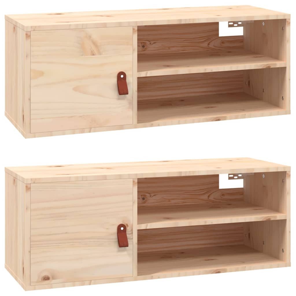 Vidaxl Wandschränke 2 Stk. 80x30x30 Cm Massivholz Kiefer günstig online kaufen