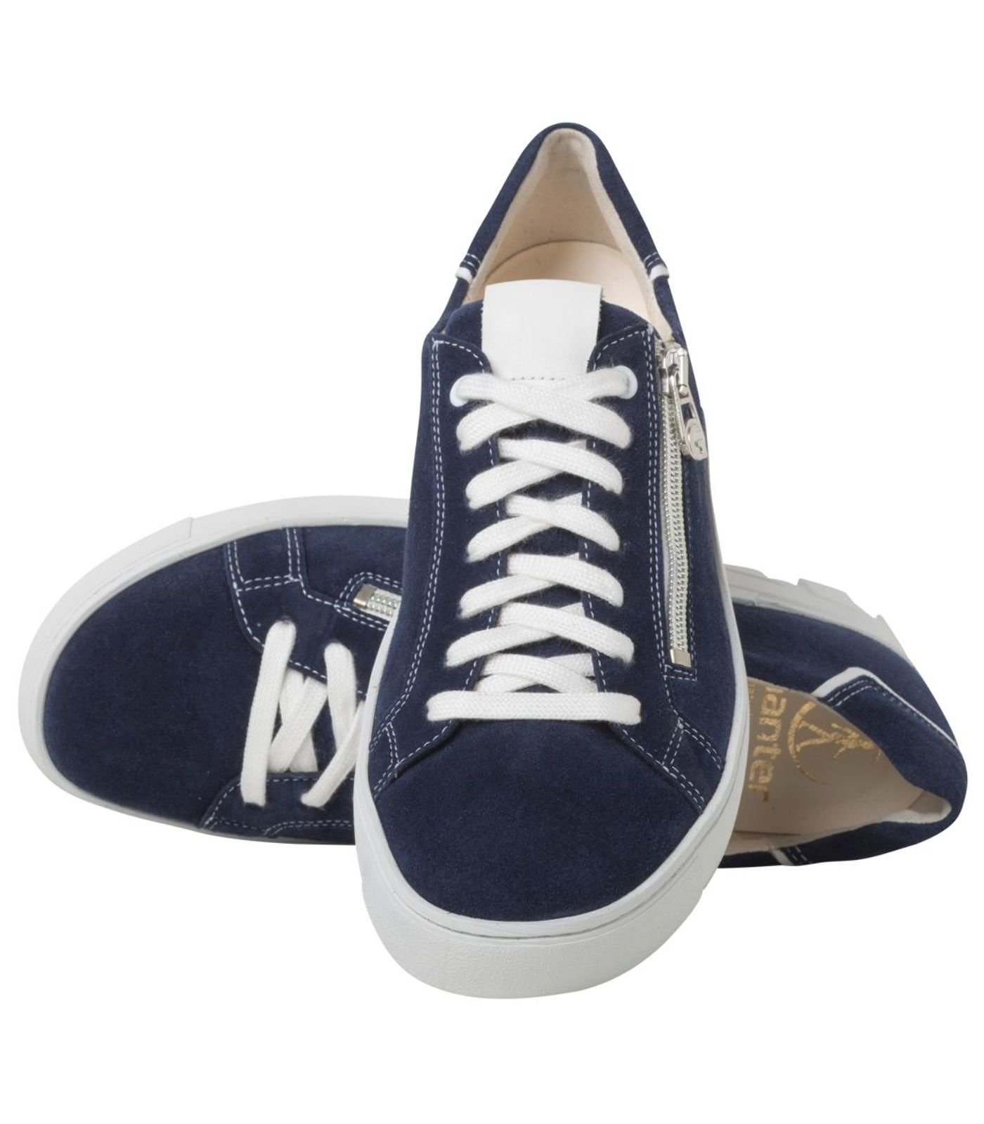 048869 Sneaker Ganter blau Veloursleder Sneaker