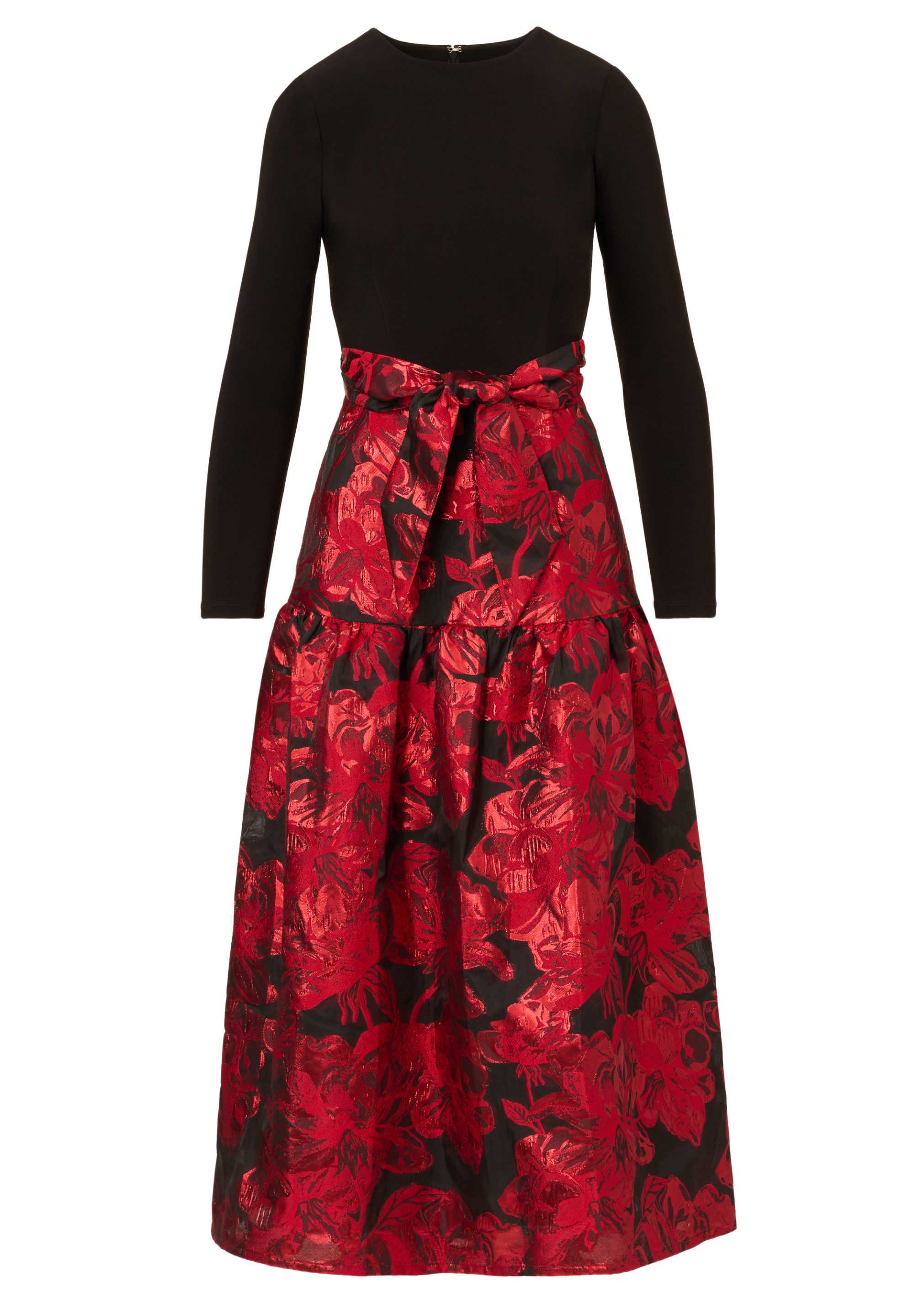 Adrianna Papell Abendkleid Combo Floral Jacquard Dress Kleid mit Jersey Obe günstig online kaufen