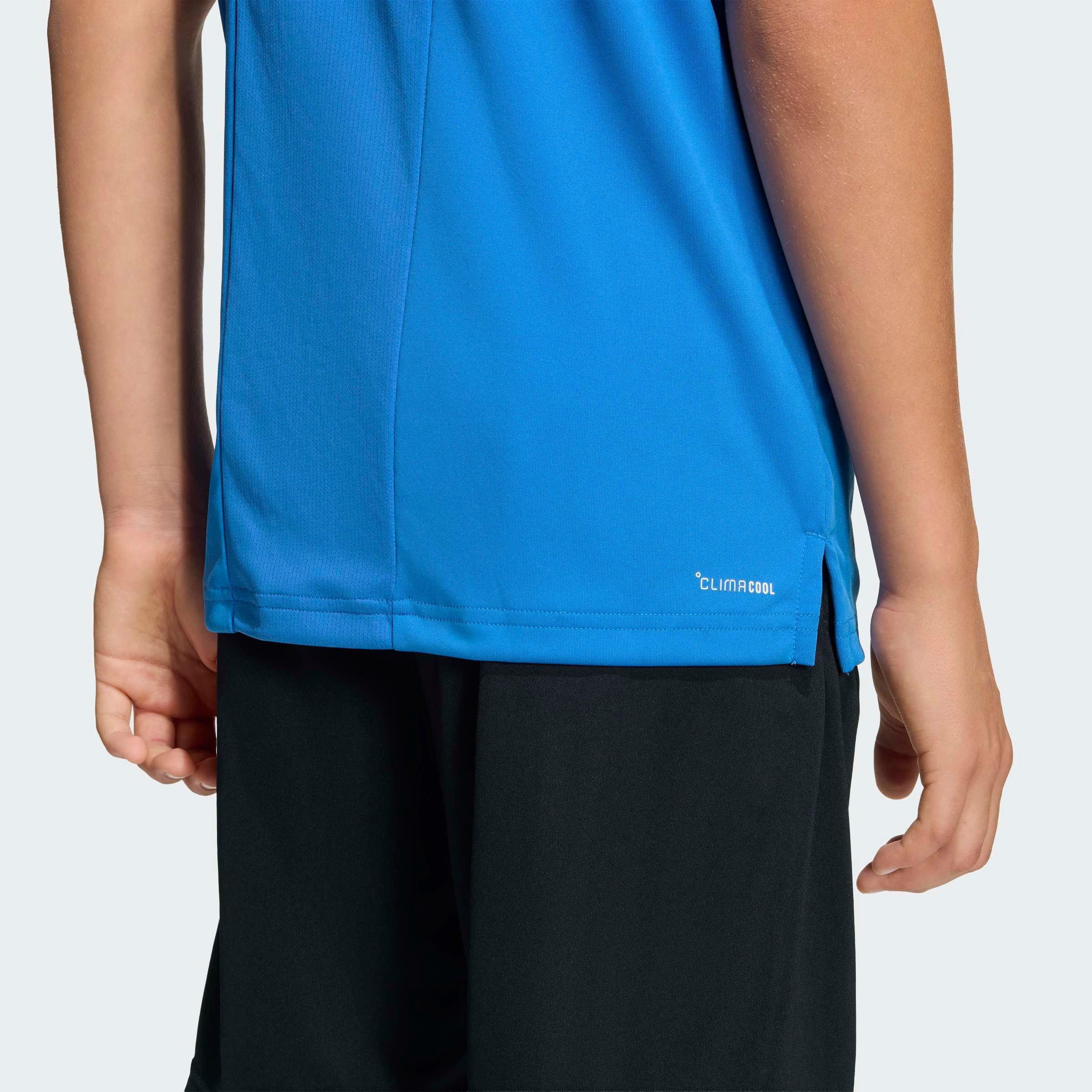 adidas Sportswear T-Shirt TRAIN ESSENTIALS 3-STREIFEN KIDS für Kinder, mit Rundhalsausschnitt, ohne Verschluss, aus Polyester