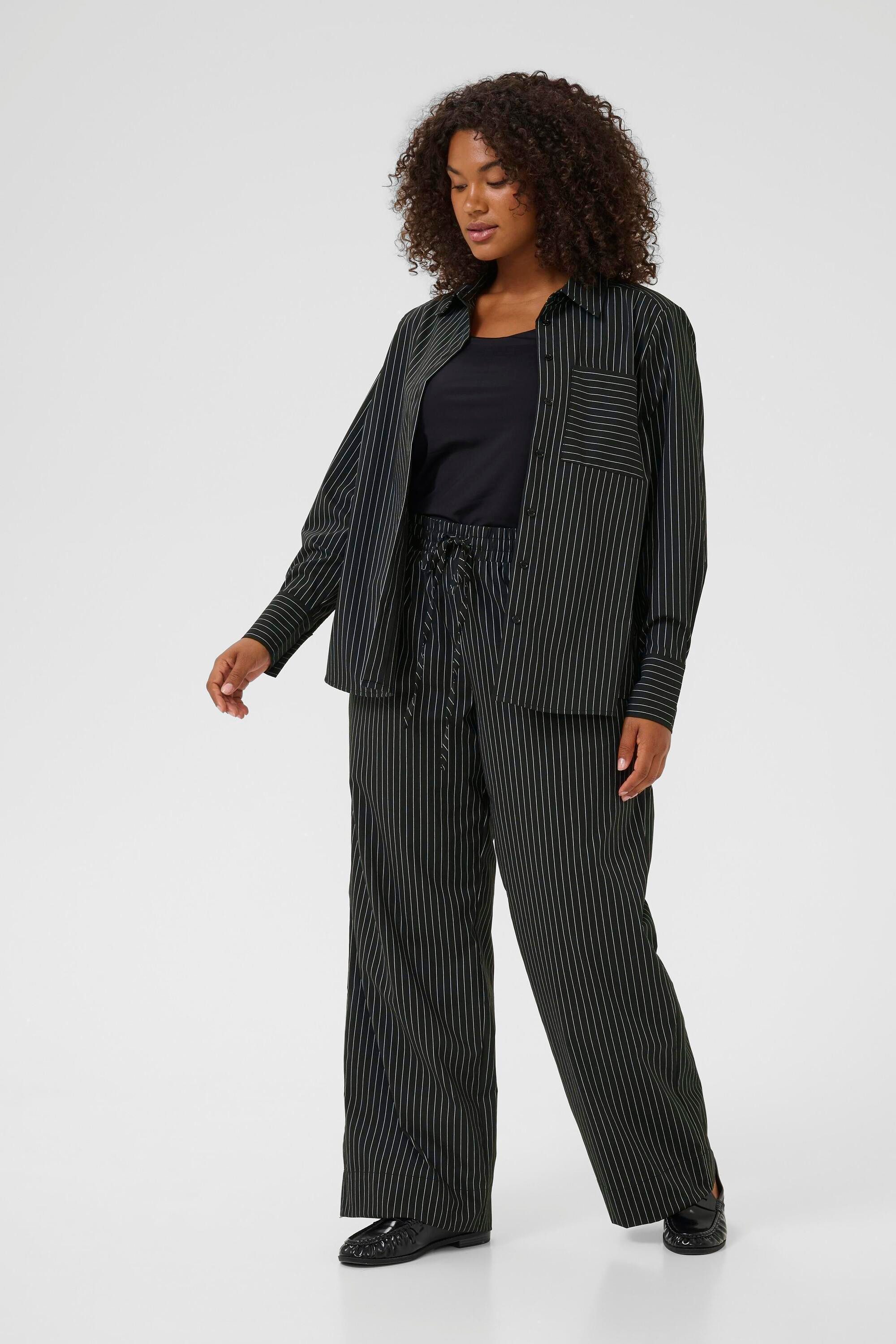 KAFFE Curve Stoffhose Casual Hose KCeloana Große Größen