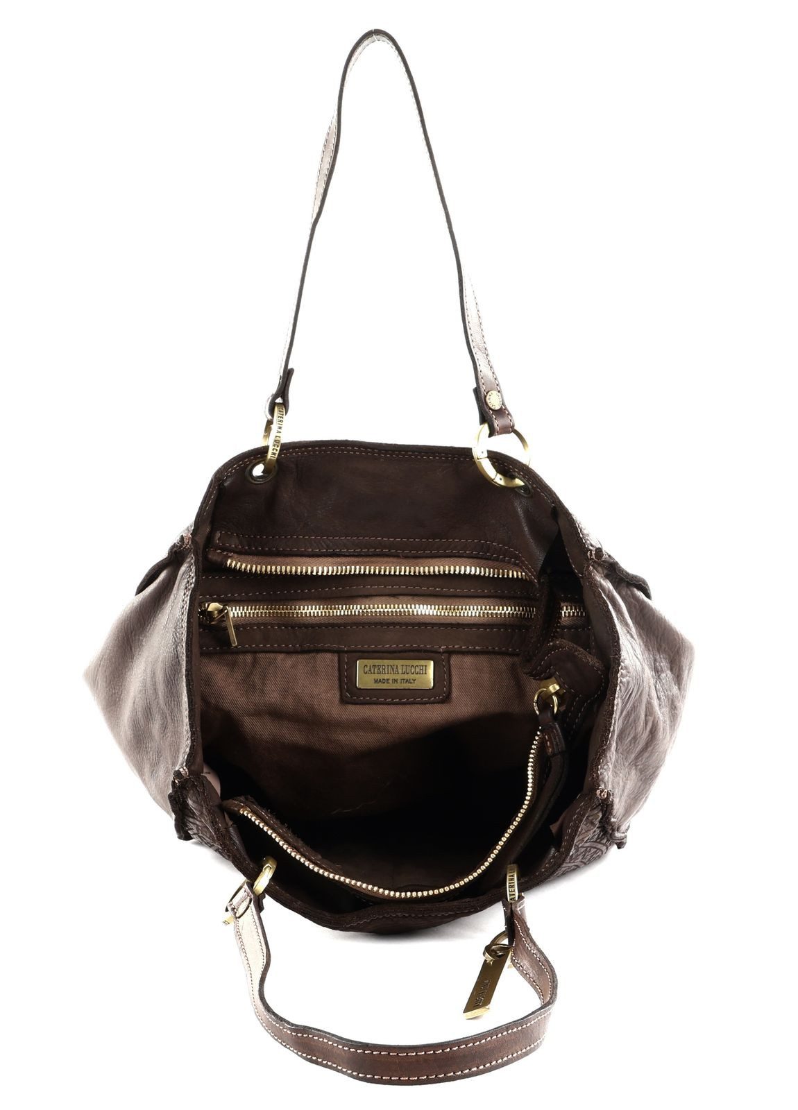 Caterina Lucchi Shopper Shopping Bag, aus echtem Rindsleder