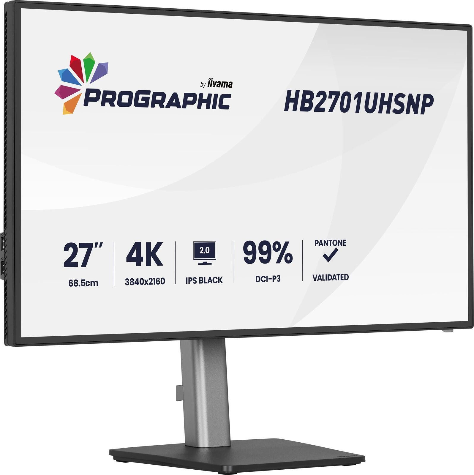 Iiyama HB2701UHSNP-B1 TFT-Monitor (3840 x 2160, 4 ms Reaktionszeit, 60 Hz, IPS Panel)