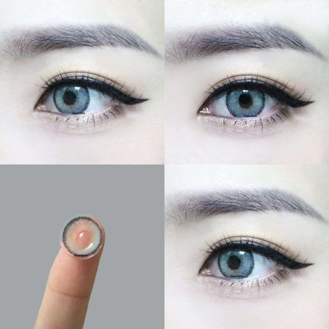 GLAMLENS Monatslinsen Stark deckende & natürliche Linsen Mirel Gray mit/ohne Sehstärke