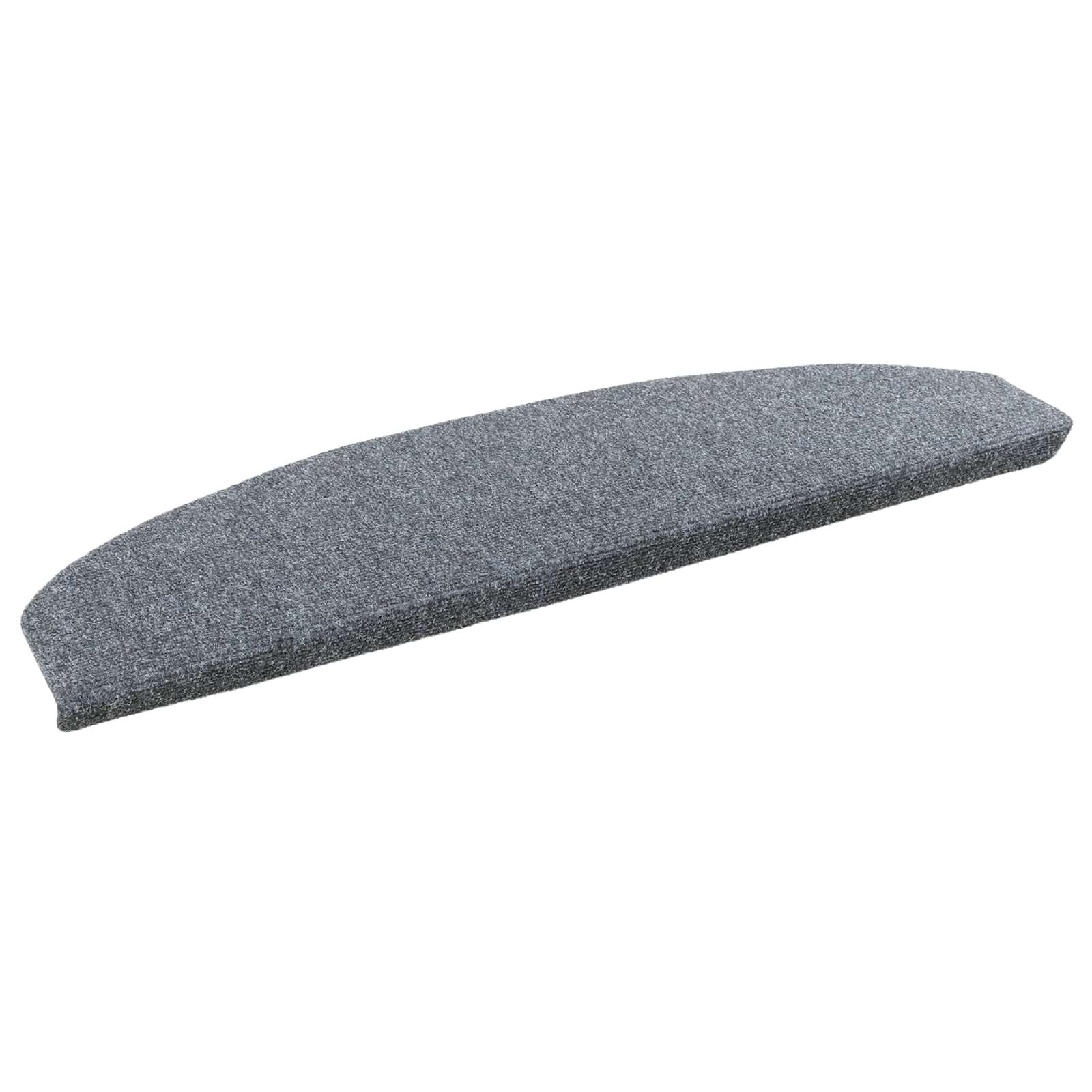vidaXL Stufenmatte 80 x 24,5 x 3,5 cm Selbstklebende Treppenschoner Halbkreis 15 pcs Hell
