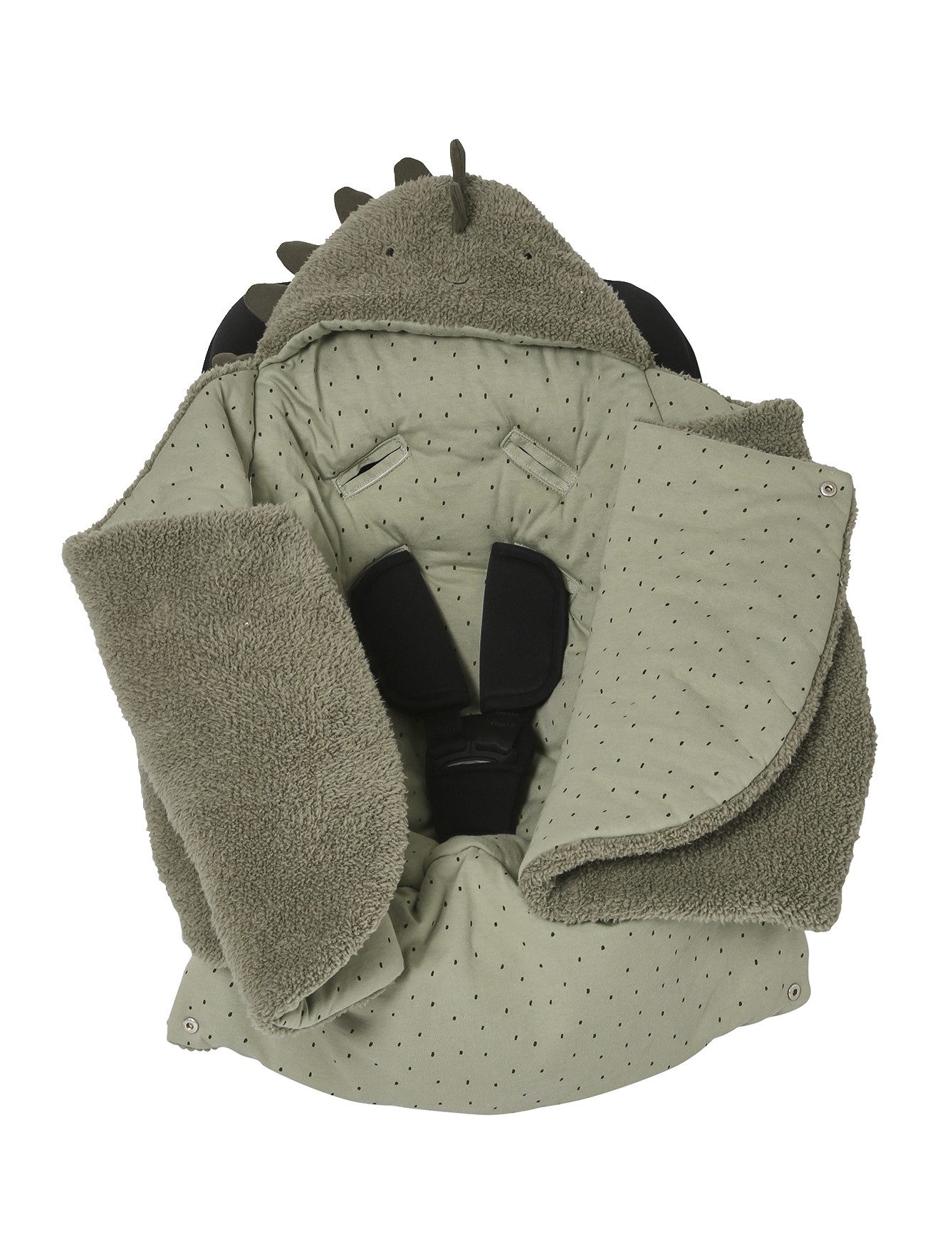 vertbaudet Fußsack 2-in-1 Baby Ausfahrsack/Wickelunterlage, Plüsch, 1er-Pack