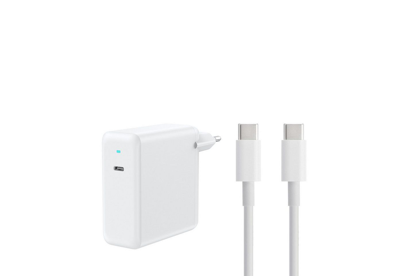 Ventarent MacBook Ladeset 100W USB-C Netzteil + Kabel für Laptop Apple HP ASUS Laptop-Ladegerät (5000 mA, Ladeset, 2-tlg., USB-C 100w Ladeset für MacBook, Laptops, Smartphone, Tablets, uvm., Ladegerät Ladekabel Adapter MacBook, Laptops, Smartphone, Tablet