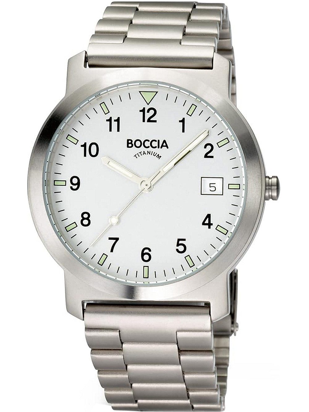 Boccia Quarzuhr Boccia 3630-01 Herrenuhr Titanium 37mm 5ATM Boccia 3630-01 Herrenuhr Titanium 37mm 5ATM