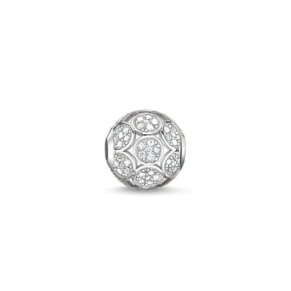 Bead K0147-051-14 Karma Bead Sparkling Circles Sterling-Silber