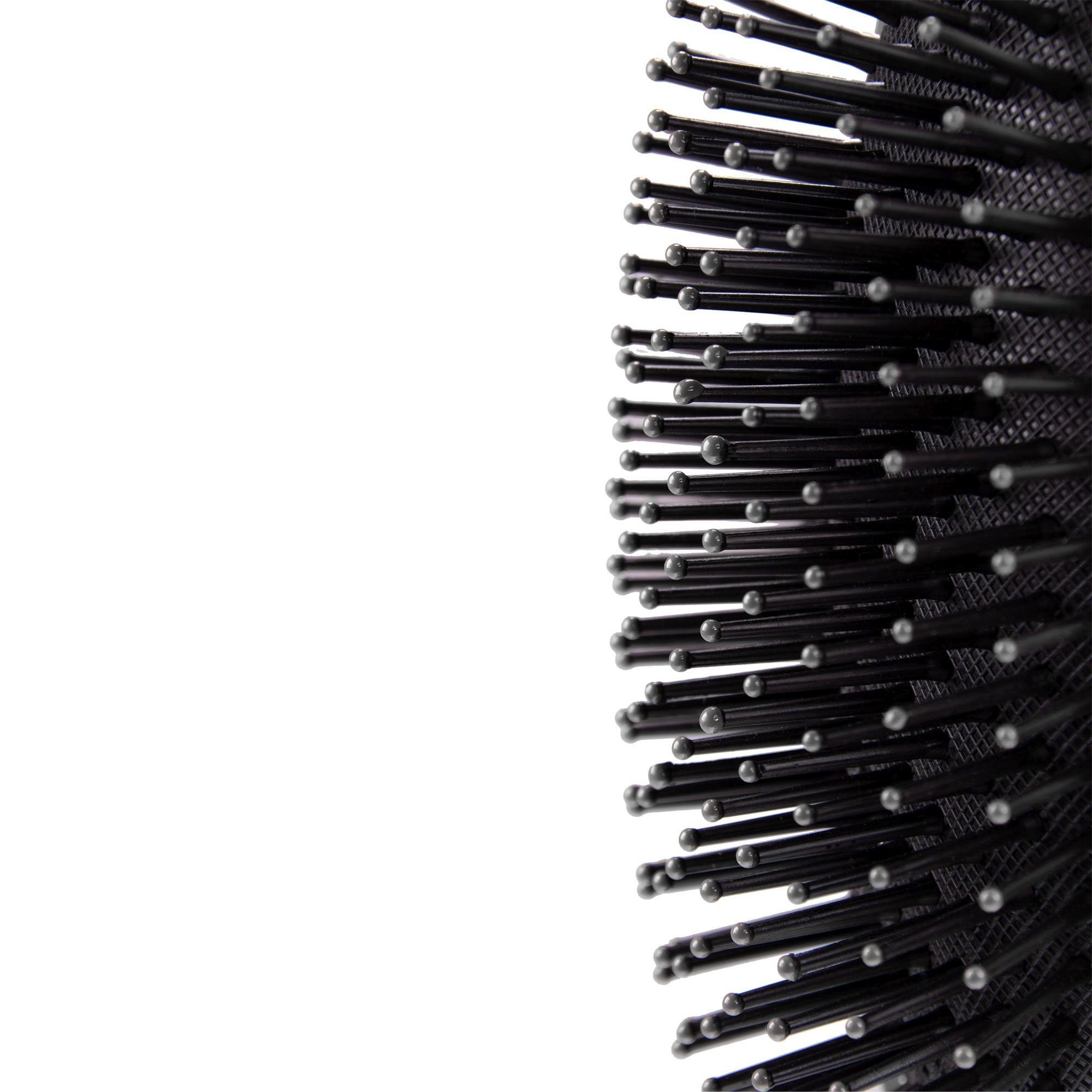 Oval Line mit silber Trend Haarbürste Bürste Beauty Groß Kunststoffpins PARSA Haarbürste