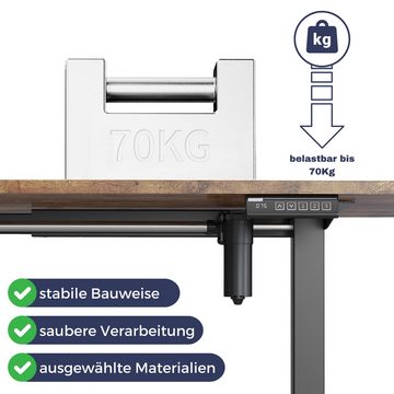 Albatros International Schreibtisch Albatros elektrisch höhenverstellbares Tischgestell UP30 (Schwarz), elektrisch mit starkem Motor, Optimal als Stehschreibtisch