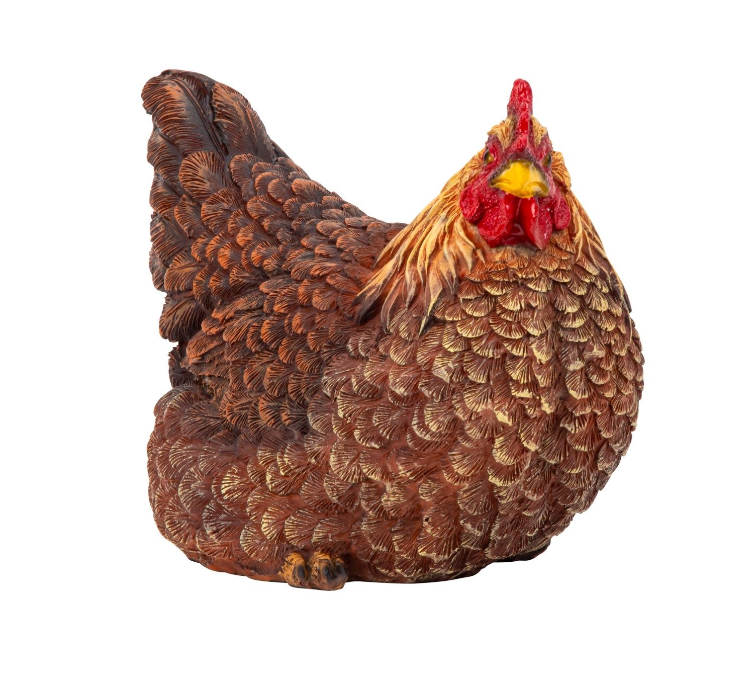 MF Tierfigur Deko Henne sitzend braun Polyresin Rustica 23 cm (1 St)