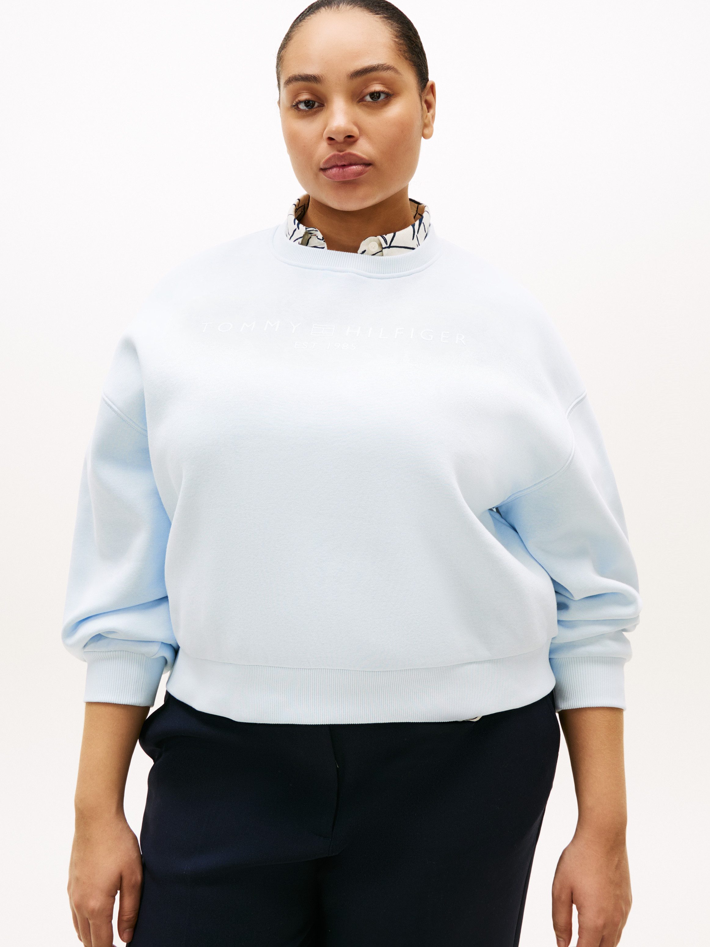 Tommy Hilfiger Curve Sweatshirt CRV CORP LOGO MDRN SWTSRT in großen Größen günstig online kaufen