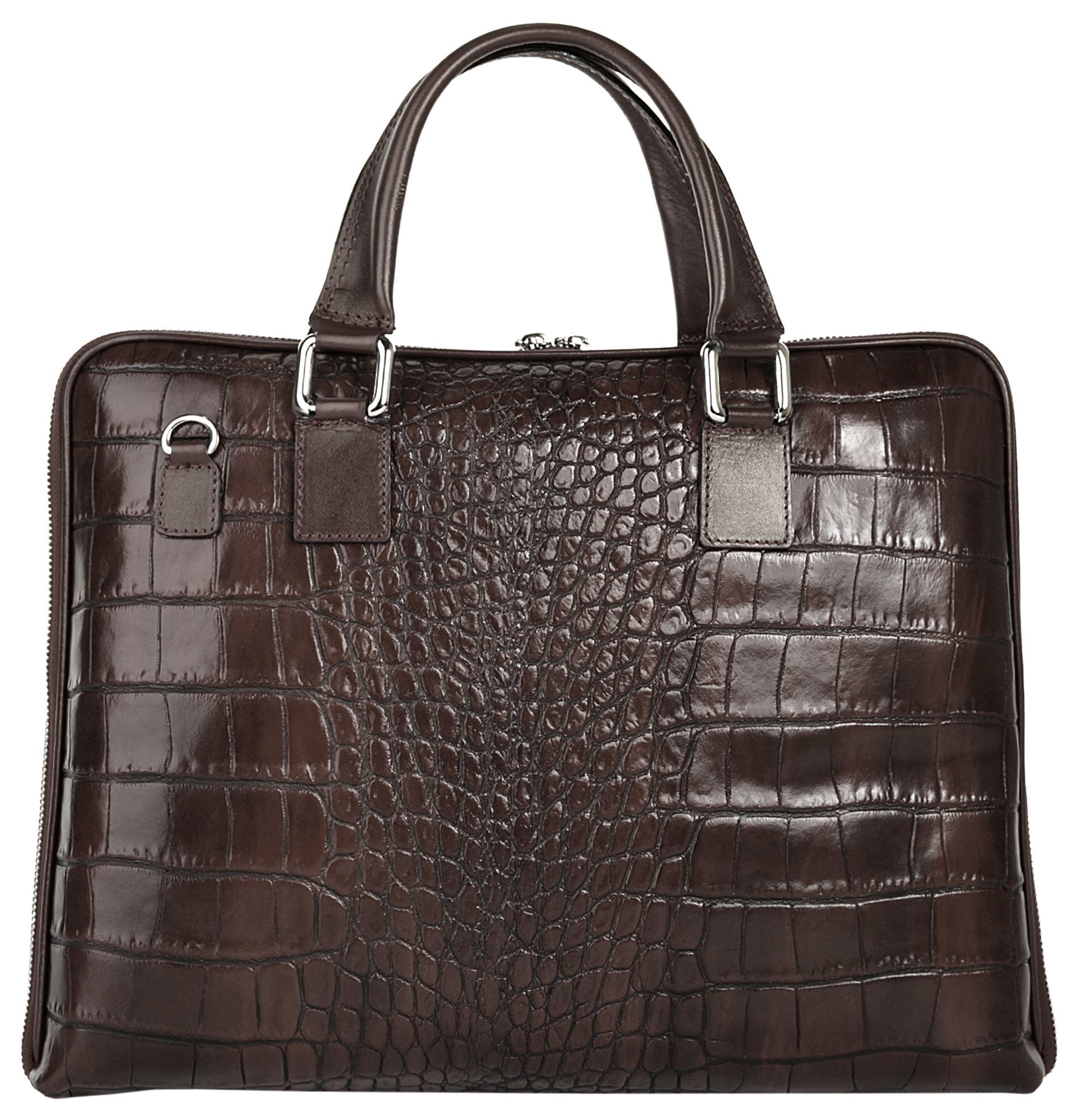 Bagan Aktentasche, echt Leder, Made in Italy günstig online kaufen