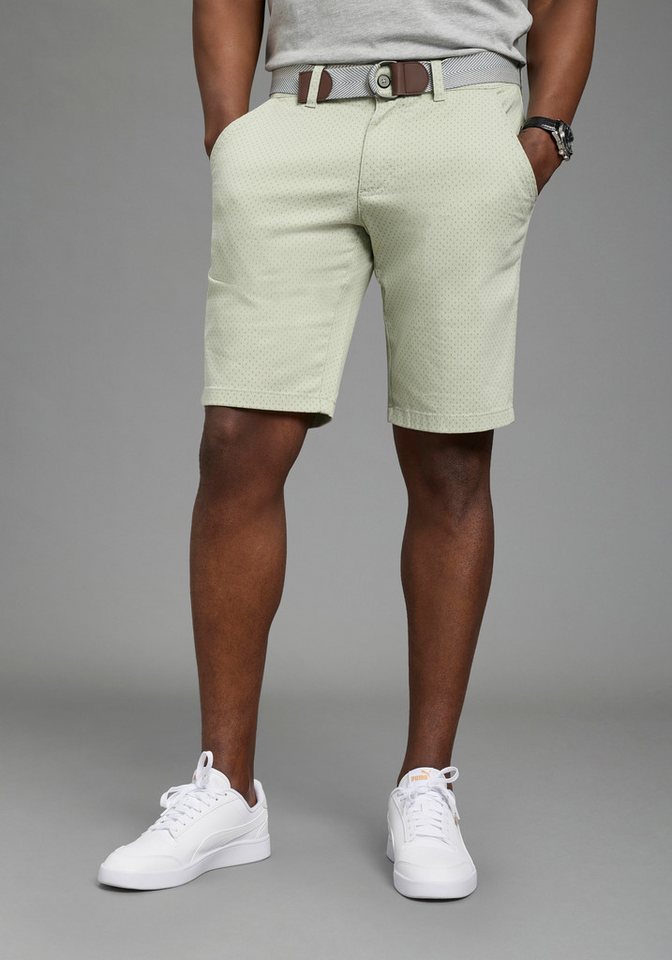 DELMAO Shorts kniefrei, gerades Bein, mit Eingrifftaschen und Gesäßtaschen