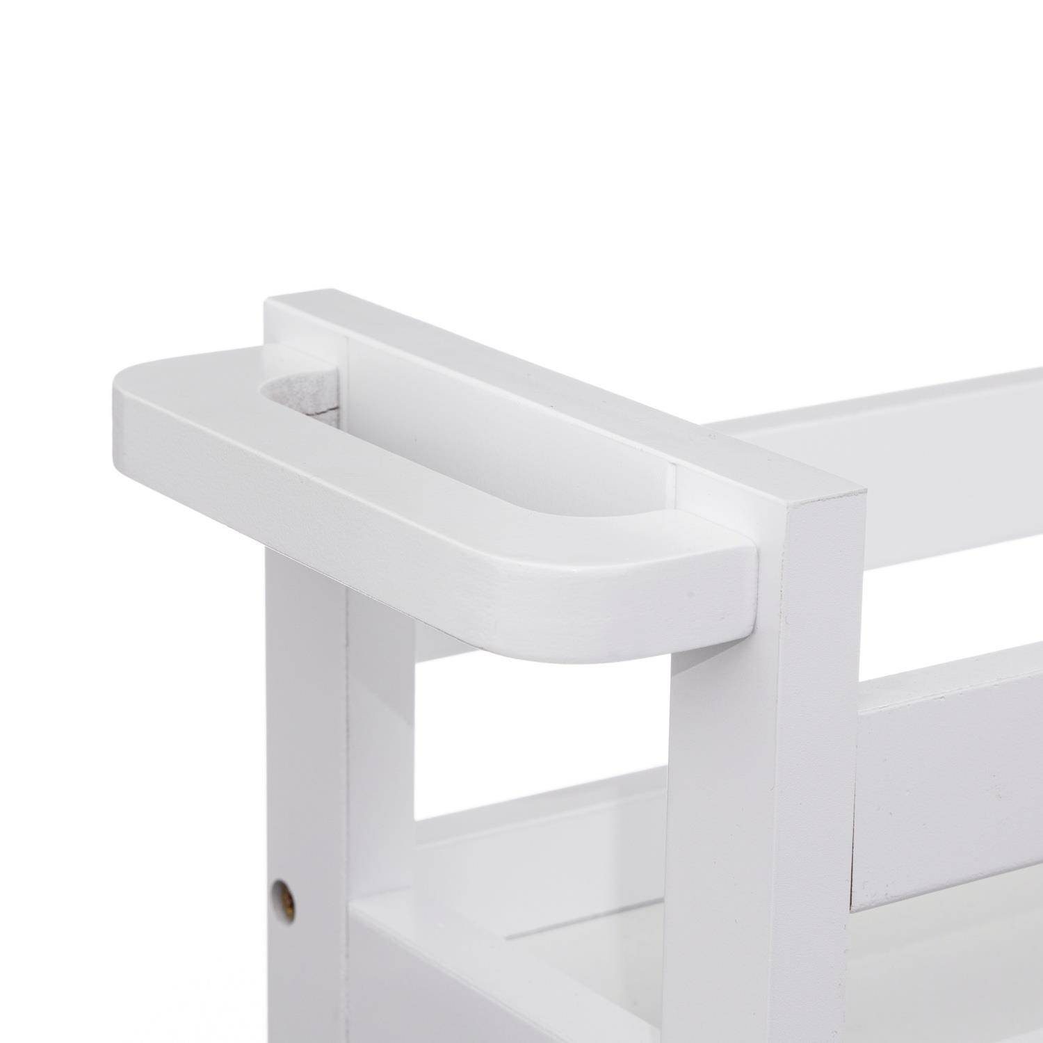 5five Simply Smart Badregal Badregal auf Rollen, sehr schmal, 3 Ablagen, 15 cm breit
