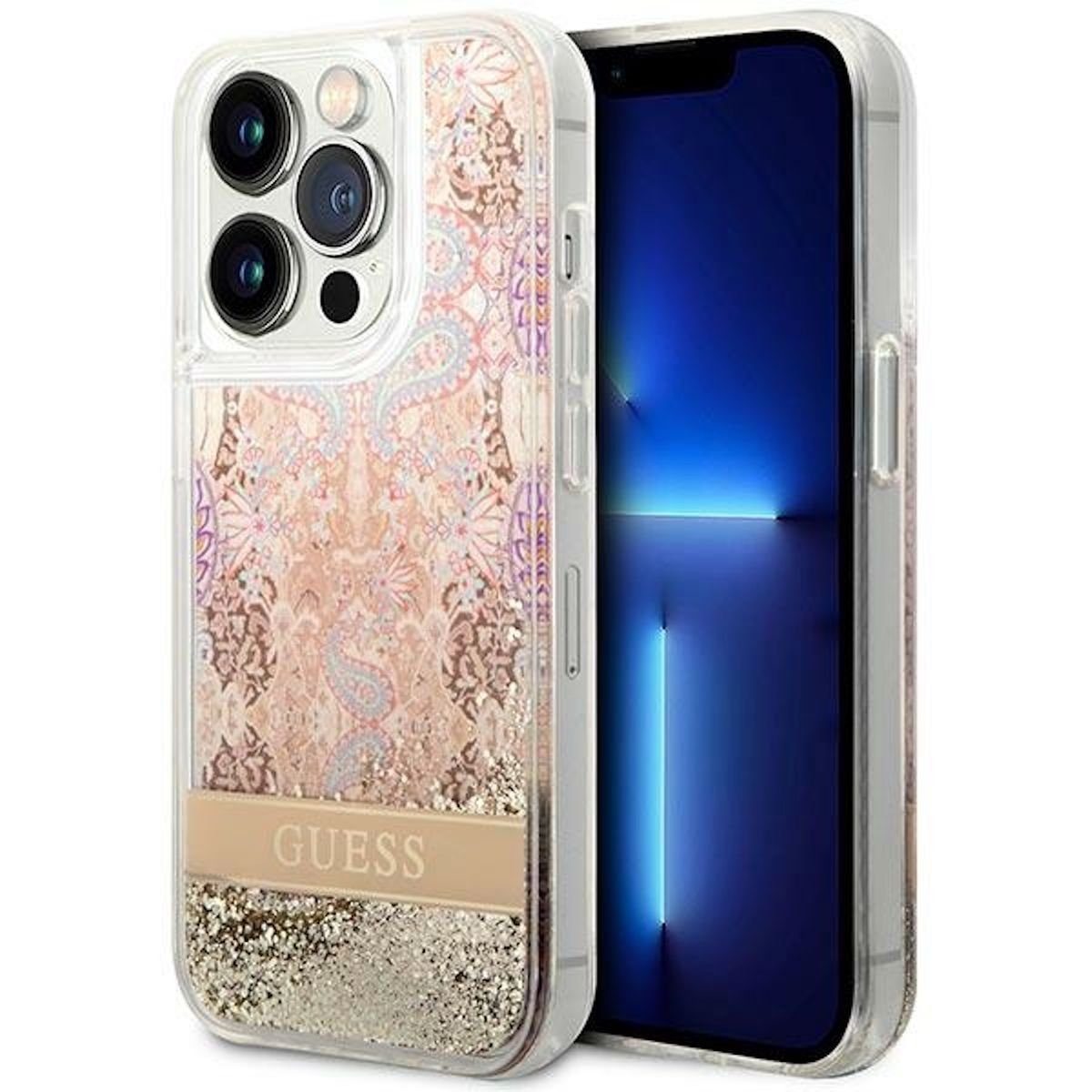 Guess Handyhülle »Guess Apple iPhone 14 Pro Hard Case Paisley Liquid ...
