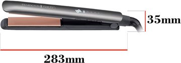 Remington Glätteisen Keratin Protect, S8598, Haarglätter Keramik-Beschichtung mit Keratin und Mandelöl, 3 x mehr Schutz/Hitzeschutzsensor,haarschonend