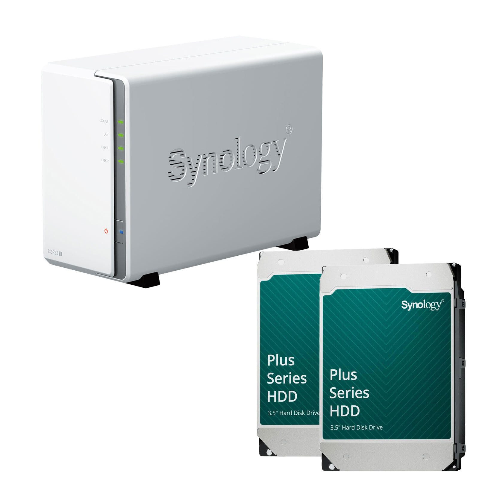 Synology Synology DS223J+ & Synology HAT3320-8T HDD-NAS-Festplatte