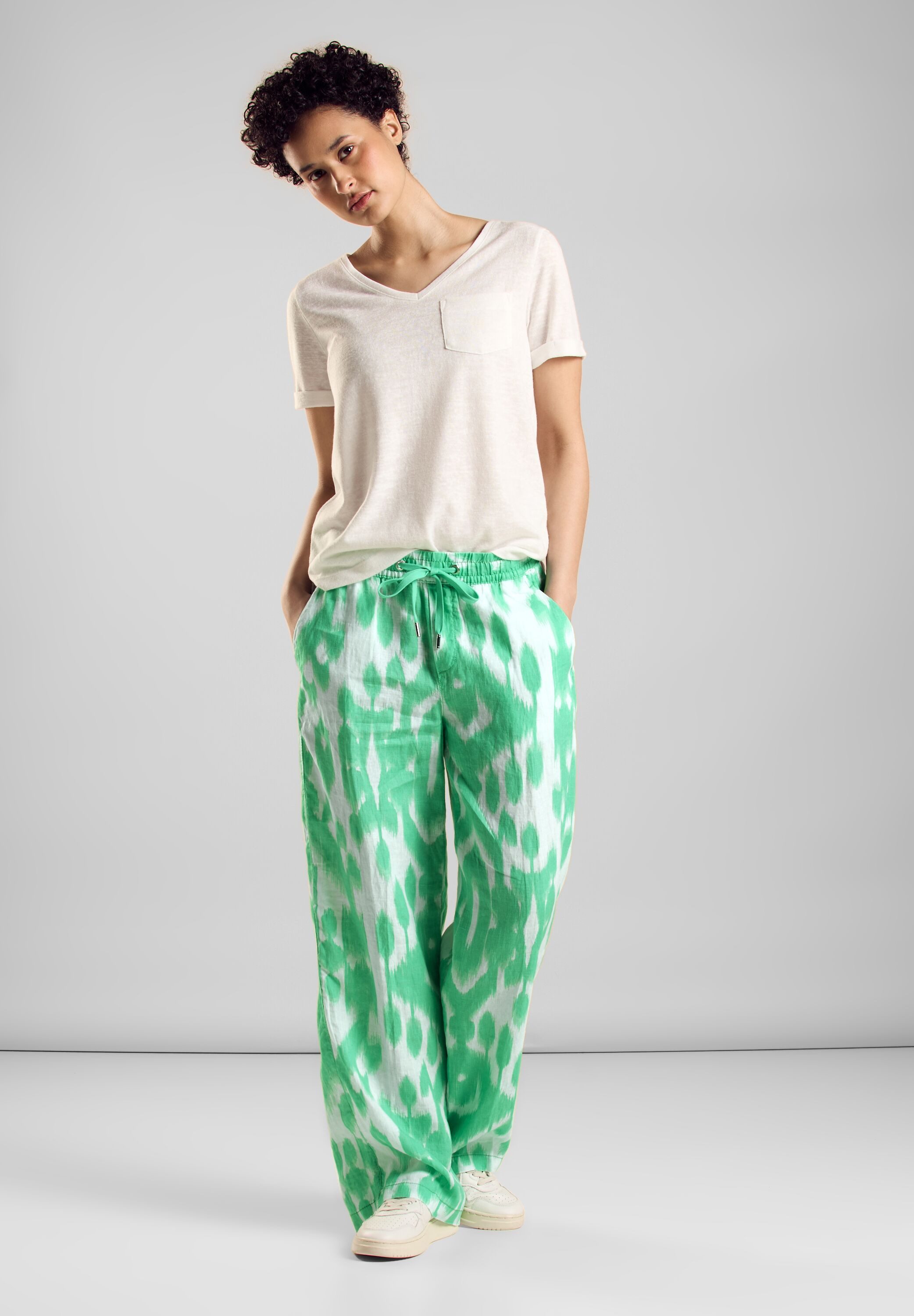 STREET ONE Stoffhose aus Leinen