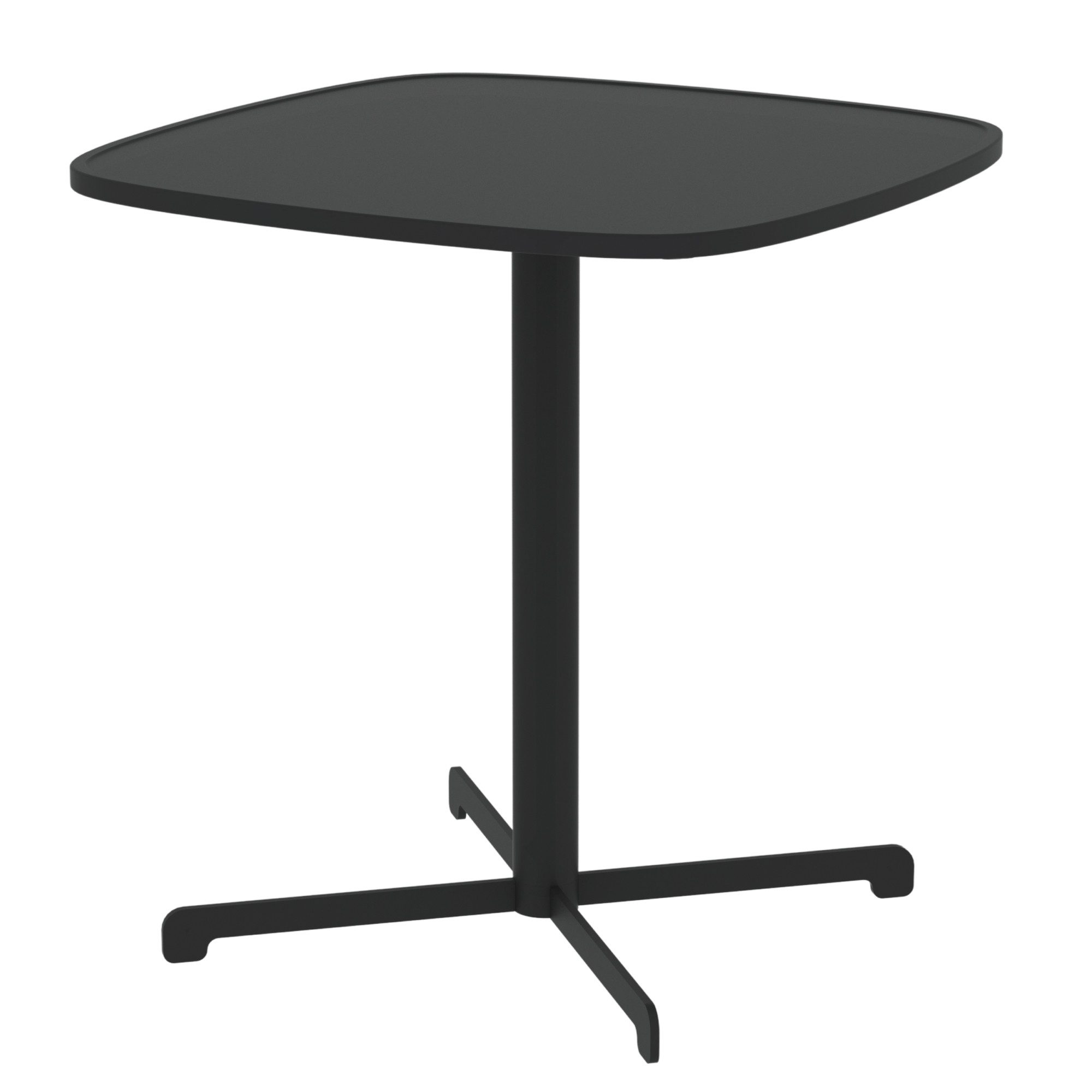 casa.pro Bistrotisch, »Foggia« 75 x 70 x 70 cm quadratisch wetterfest Stahl Anthrazitgrau