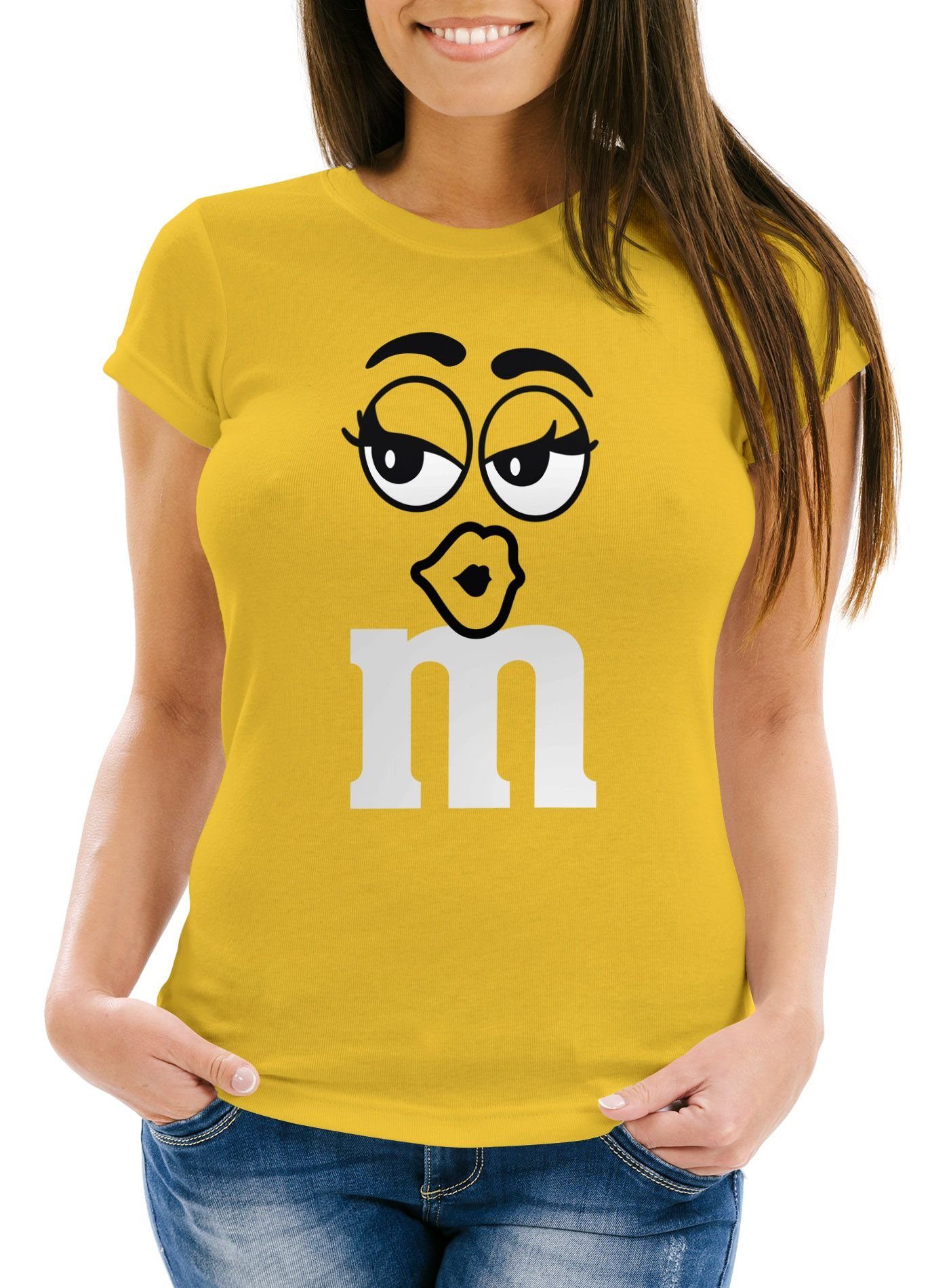 MoonWorks Print-Shirt Damen T-Shirt Fasching Karneval günstig online kaufen