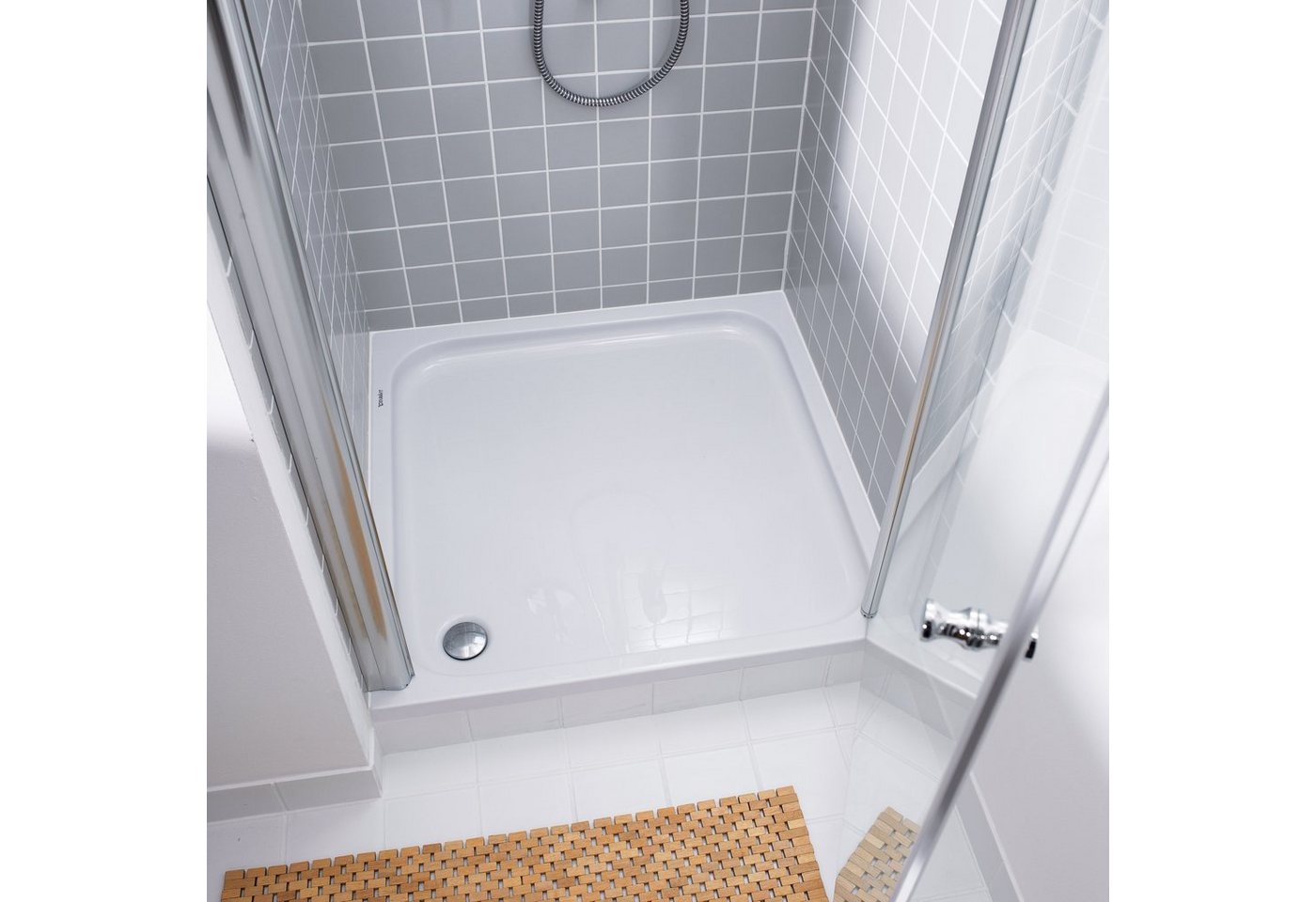Thumbnail - Duravit Duschwanne D-Code 900x900mm Weiß Quadrat, Ablaufdurchmesser 90mm, quadratisch, Sanitäracryl, 1-St.