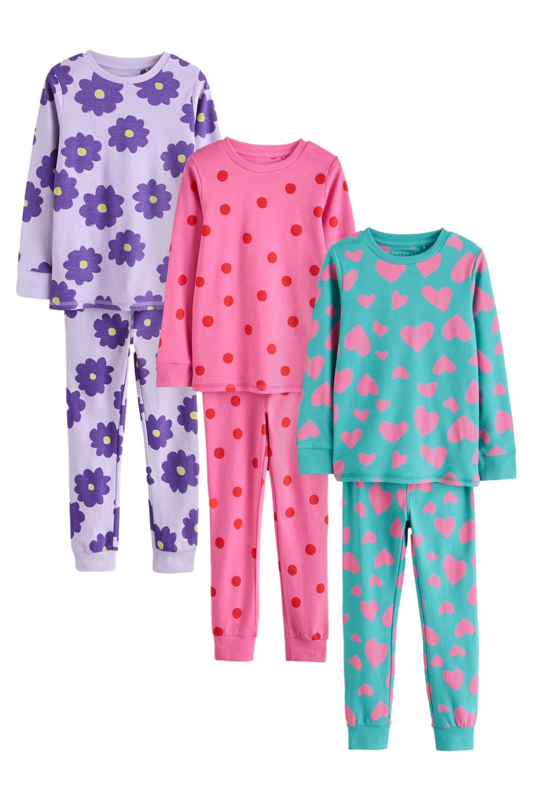Next Pyjama Snuggle Schlafanzug im 3er-Pack, Stampy Star (6 tlg)