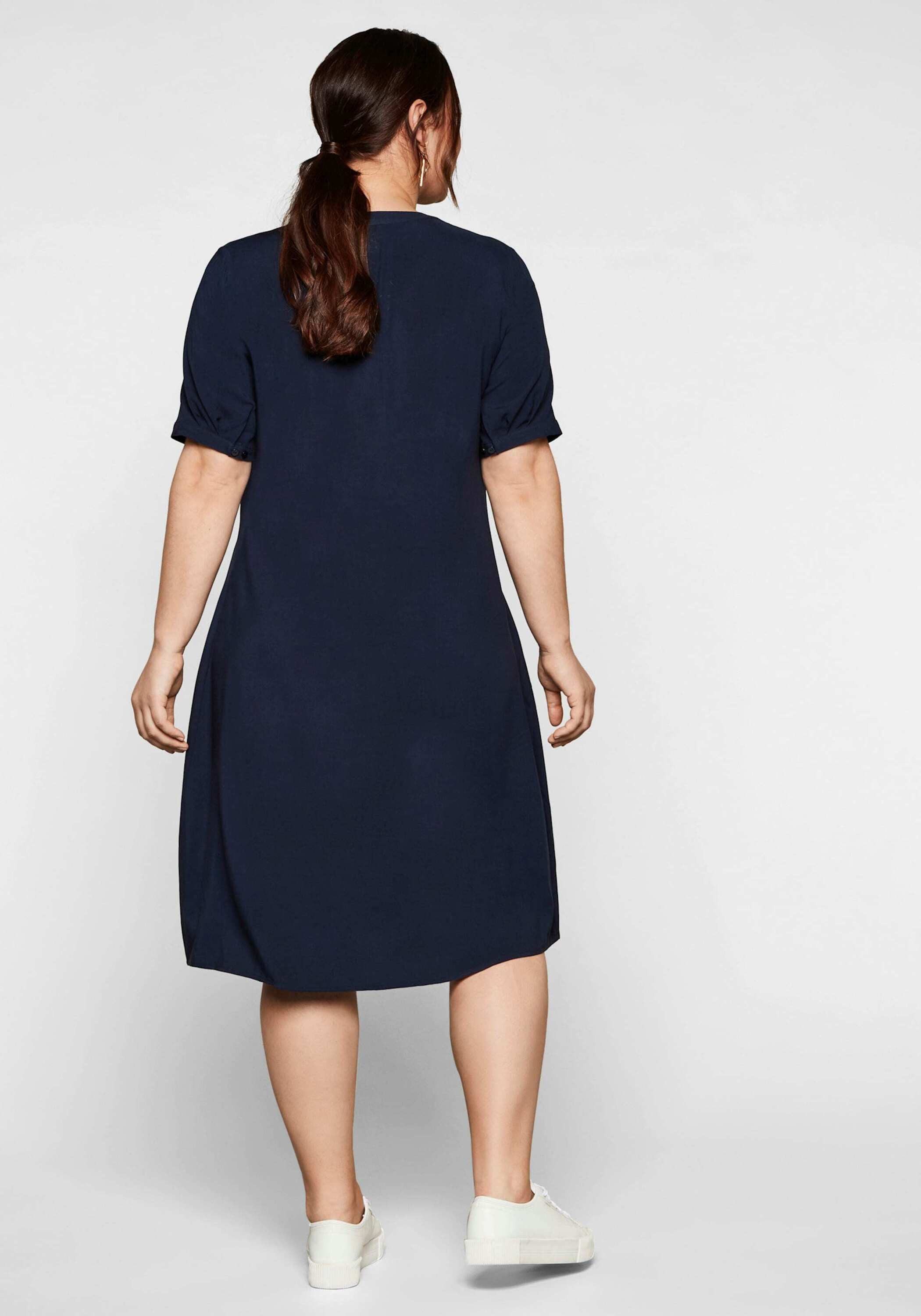 Sheego Etuikleid Sommerkleid Kurzarm aus leichter Viskose, in A-Linie günstig online kaufen