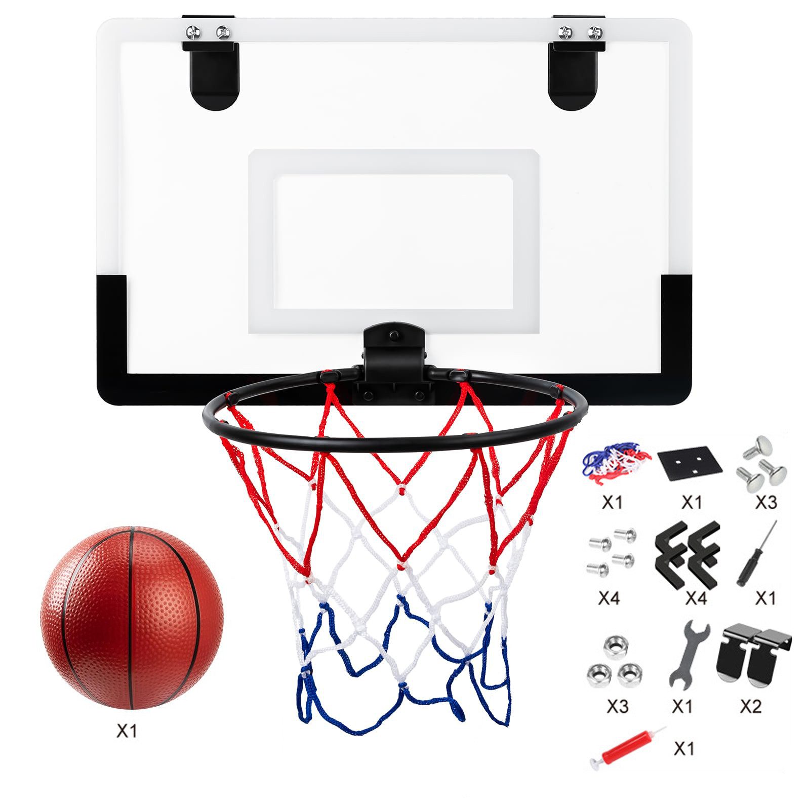 Basketballkorb Mini Basketballkorb Set für Kinder, Indoor Basketball Reifen mit Ball