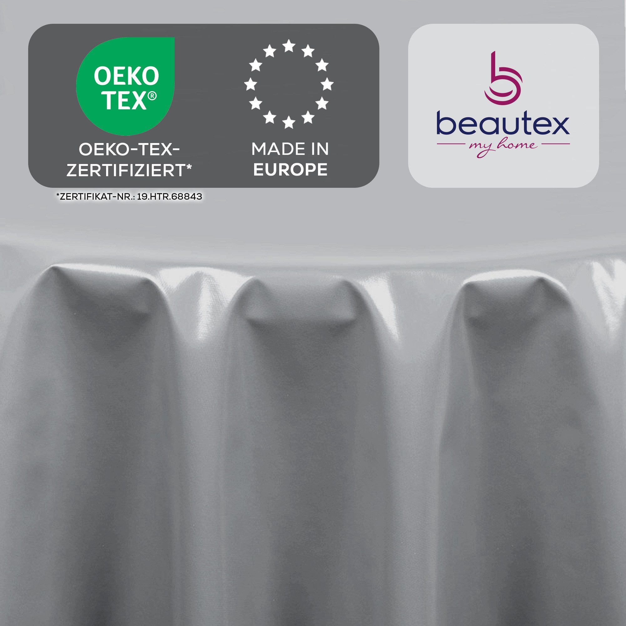 Beautex Tischdecke Uni Wachstuchtischdecke OVAL RUND ECKIG, Wachstuch abwischbar (1-tlg)