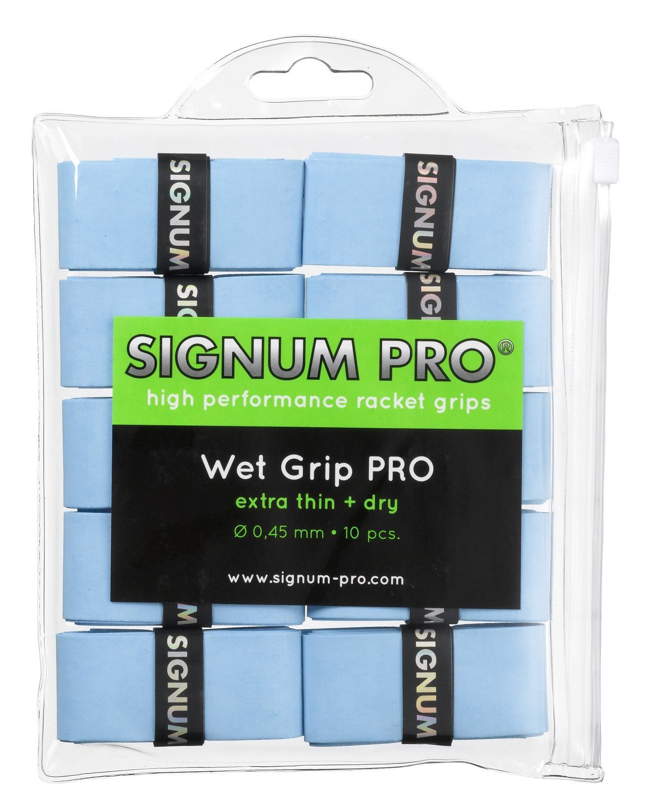 Griffband Overgrip Wet Pro blau 10er Clip-Beutel