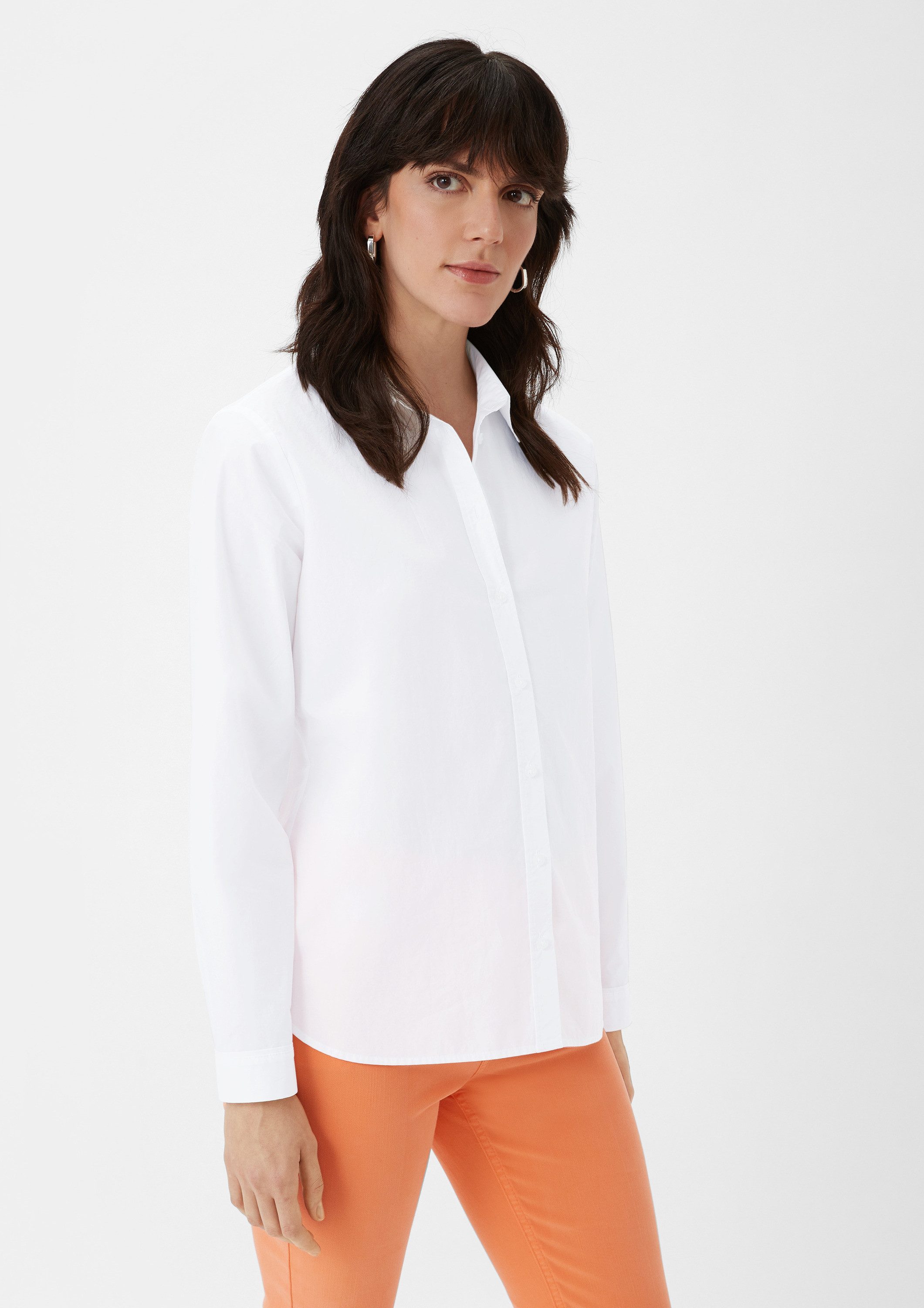 comma Langarmbluse Bluse Hemdbluse aus Baumwolle. Reduzierter Preis € 50,99. Unverbindliche Preisempfehlung € 59,99