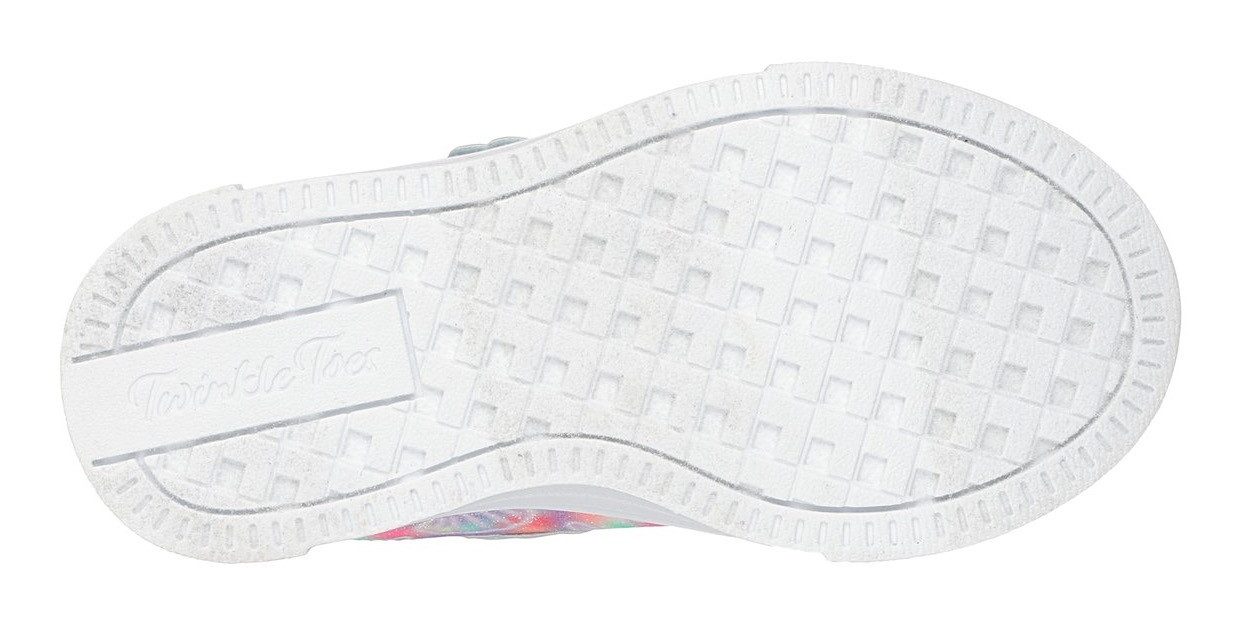 Skechers TWINKLE SPARKS LIGHTS Lauflernschuh Sneaker,Blink,-Klettschuh mit Glitzer, Größenschablone zum Download