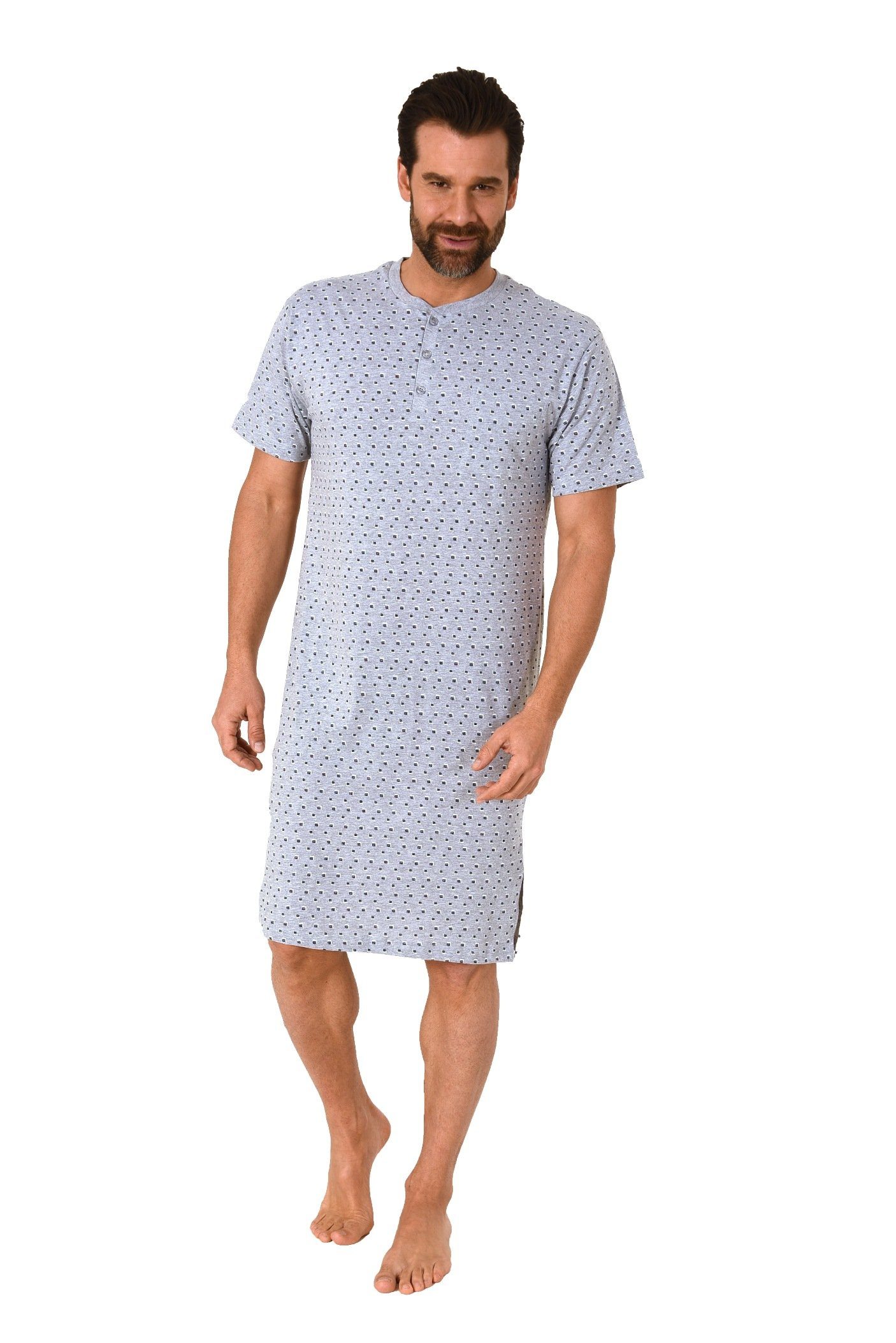 Normann Pyjama »Herren Nachthemd kurzarm mit elegantem Minimalprint - auch  in Übergrössen bis Gr. 68/70« online kaufen | OTTO
