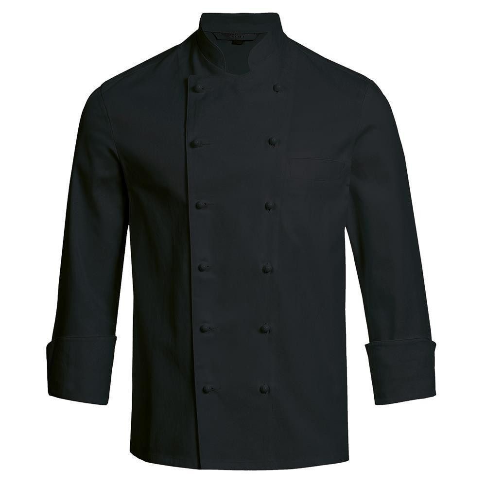 Kochjacke Greiff GASTRO MODA Cuisine Herren Kochjacke Regular-Fit Schwarz