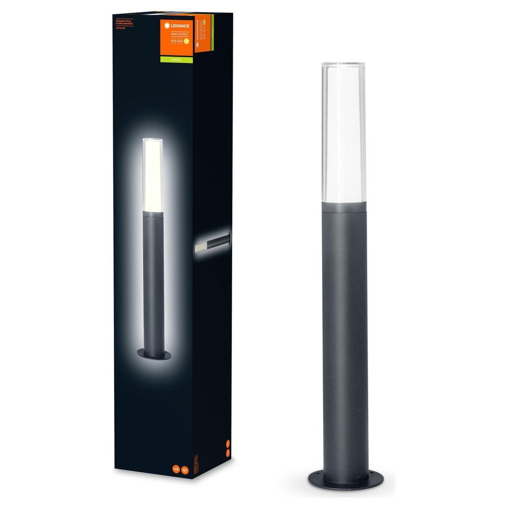 Ledvance Außen-Stehlampe LED Wegeleuchte Endura in Dunkelgrau und Weiß 7W 470lm IP44, LED