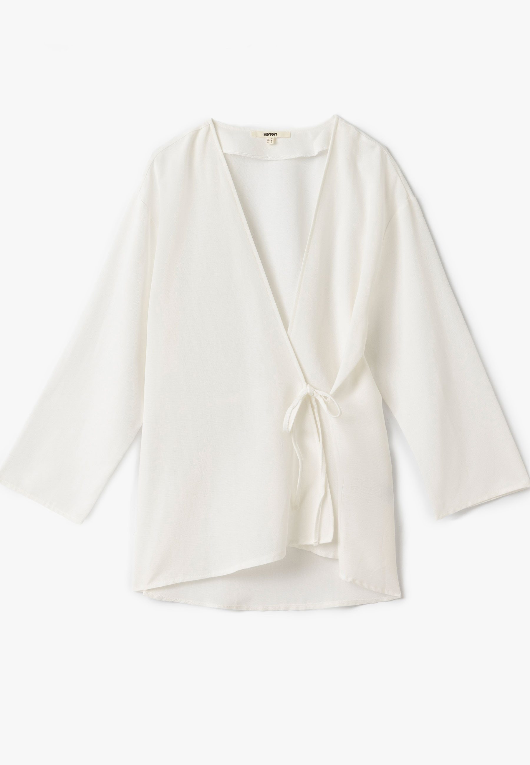 Koton Kimono Doppelreihiger Kragen Mit Einbanddetail Kimono