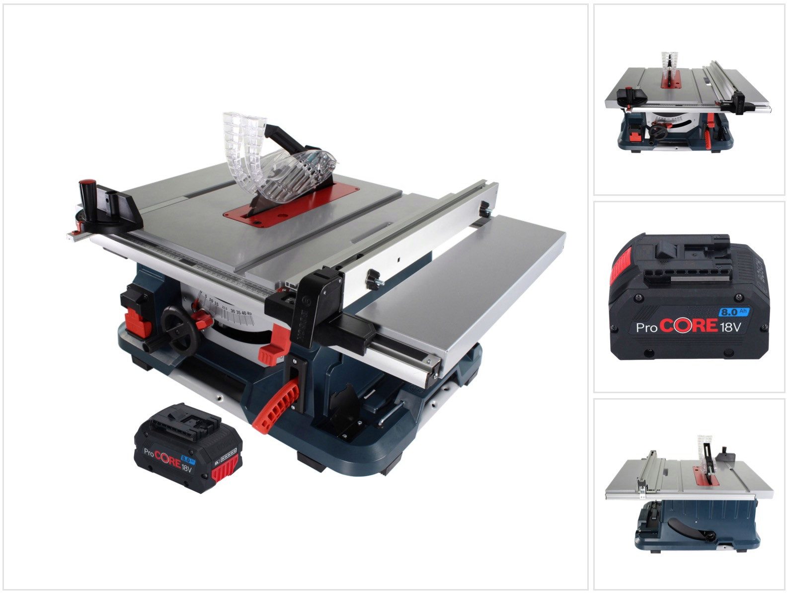 Bosch Professional Tischkreissäge GTS 18V-216 Professional Akku Tischkreissäge 18 V 216 mm Biturbo Brus