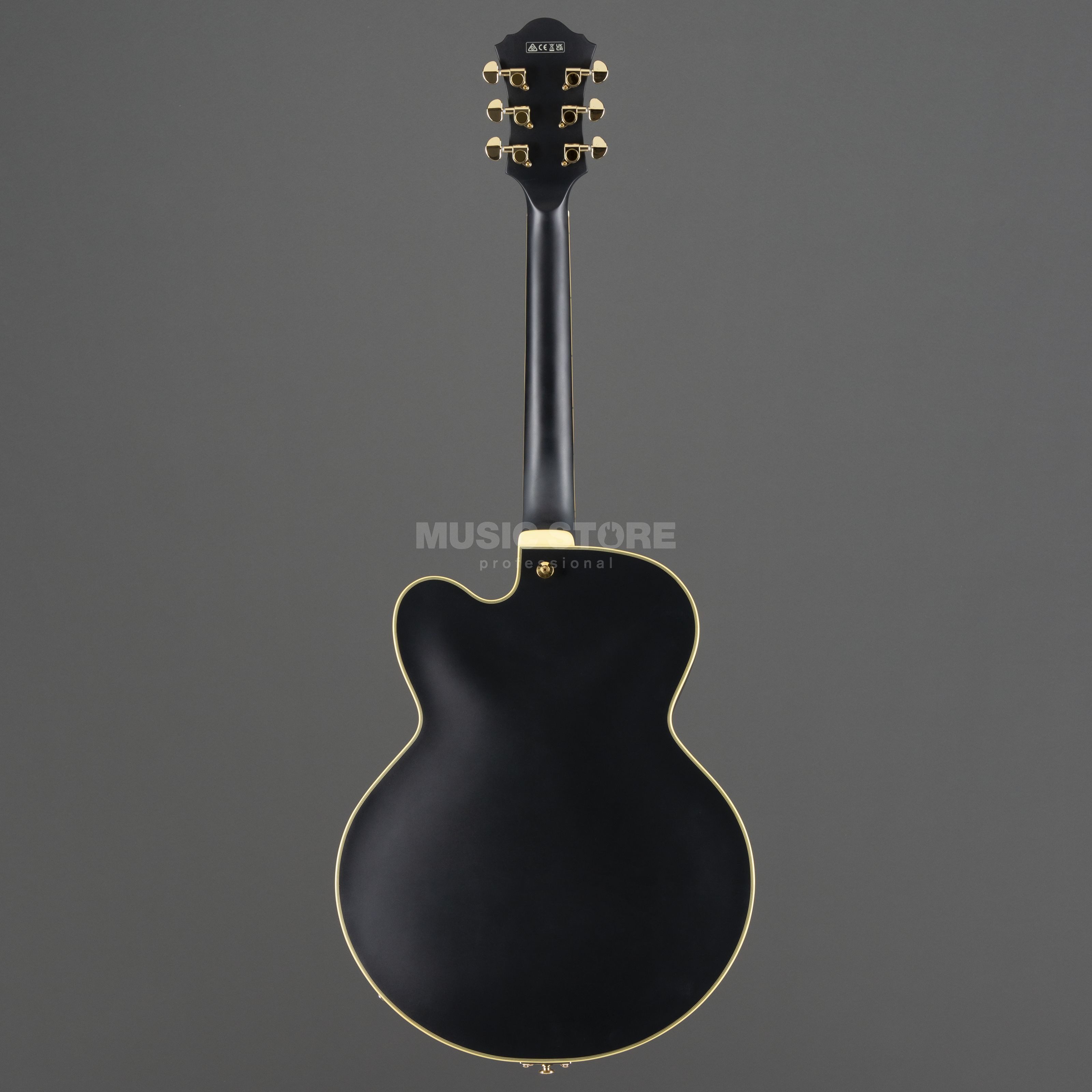 Ibanez Halbakustik-Gitarre, Halb-Akustik Gitarren, Hollow-Body Modelle, Artcore AF75G-BKF Black Flat - Halbakustik Gitarre