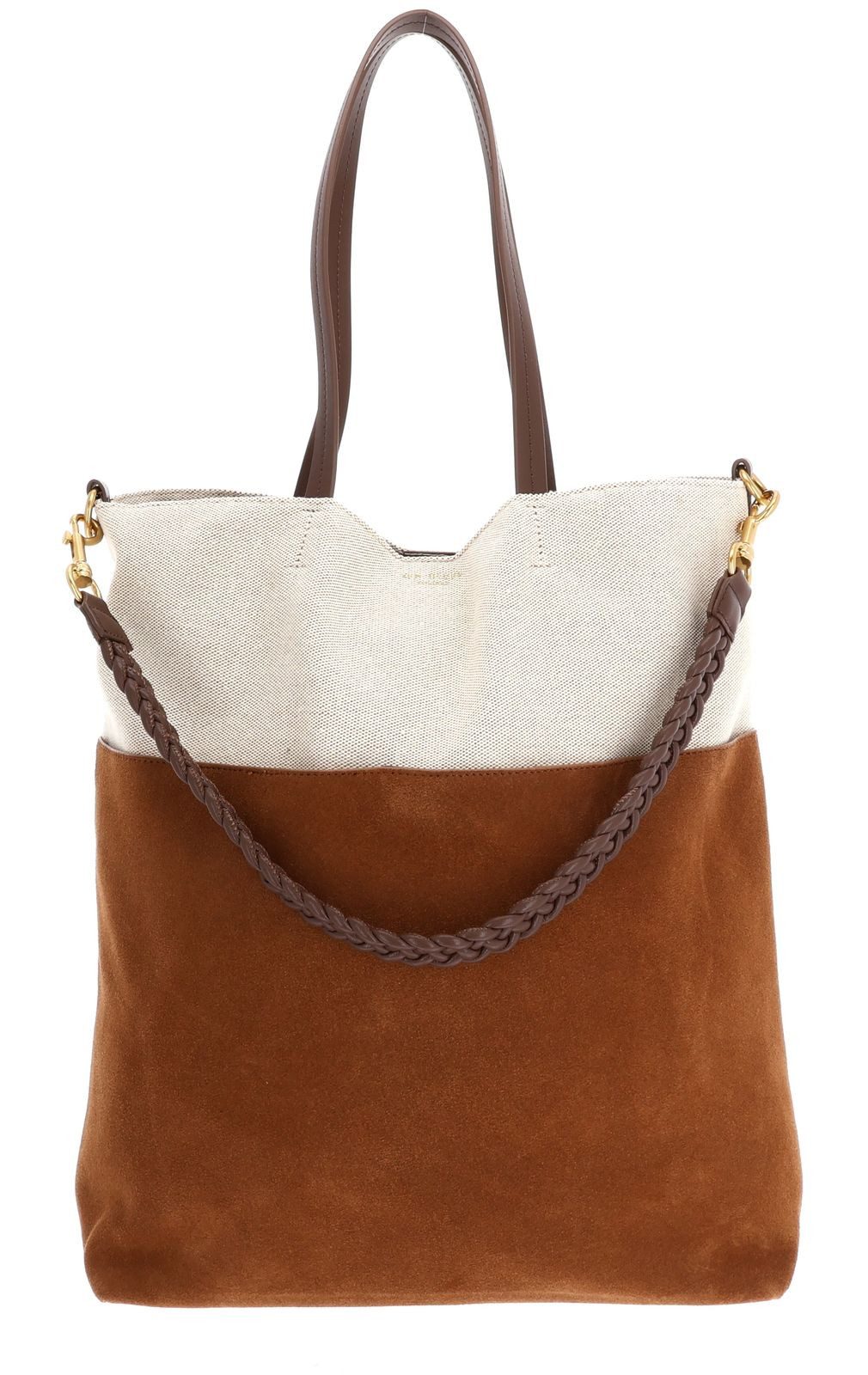 Ted Baker Umhängetasche Woven Handle Large Bucket Bag, aus echtem Ziegenleder
