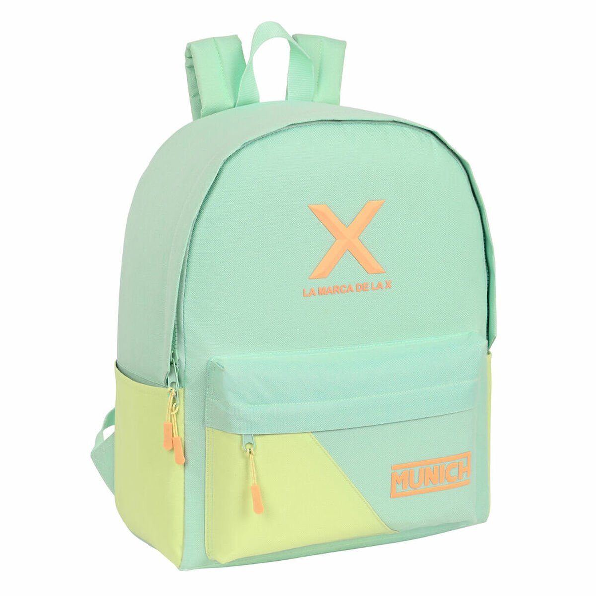 Munich Laptoprucksack Munich Laptoptasche Sunset grün Gelb 31 x 40 x 16 cm